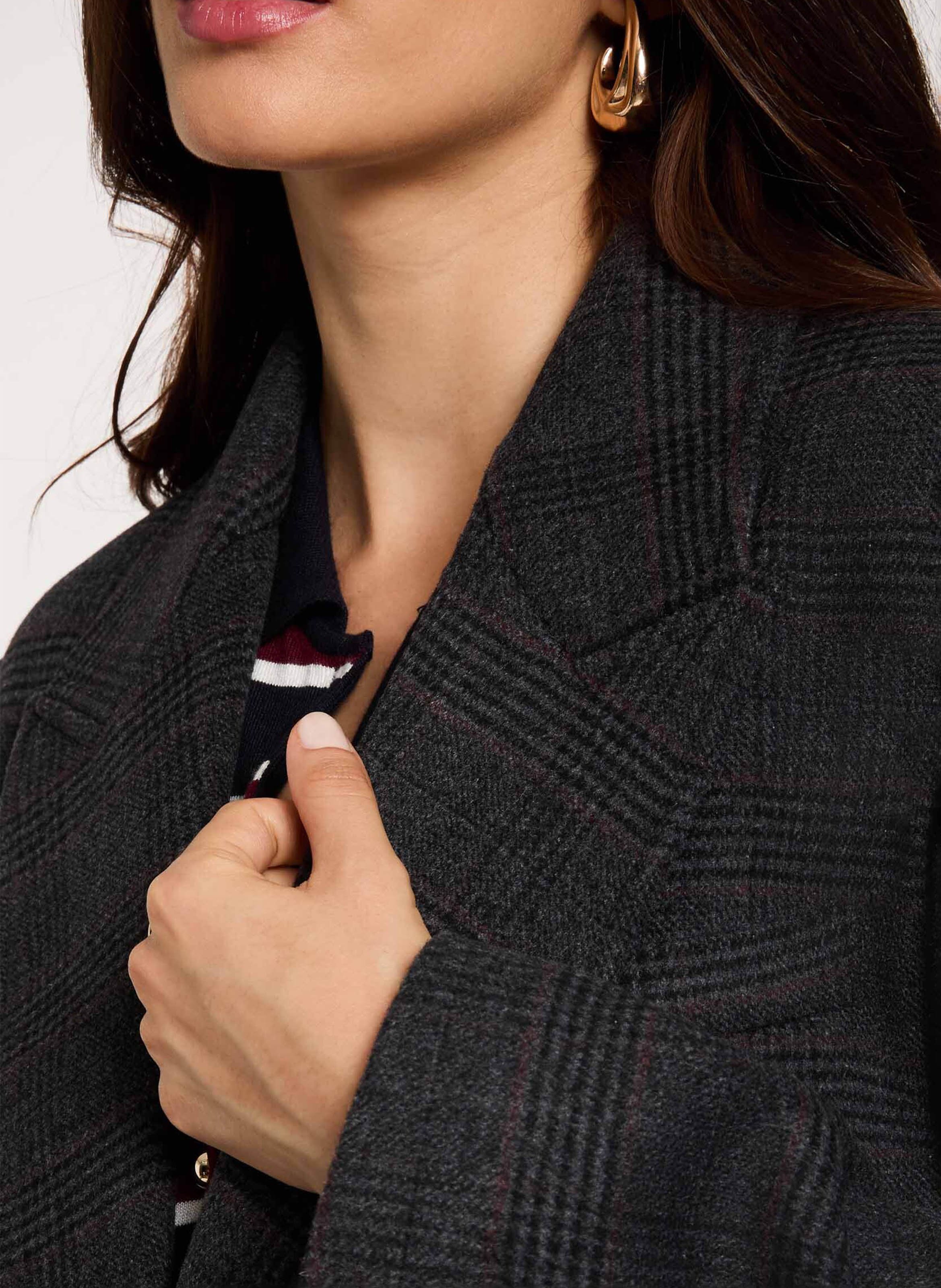 Long buttoned coat with patterns MORGAN Multicolored