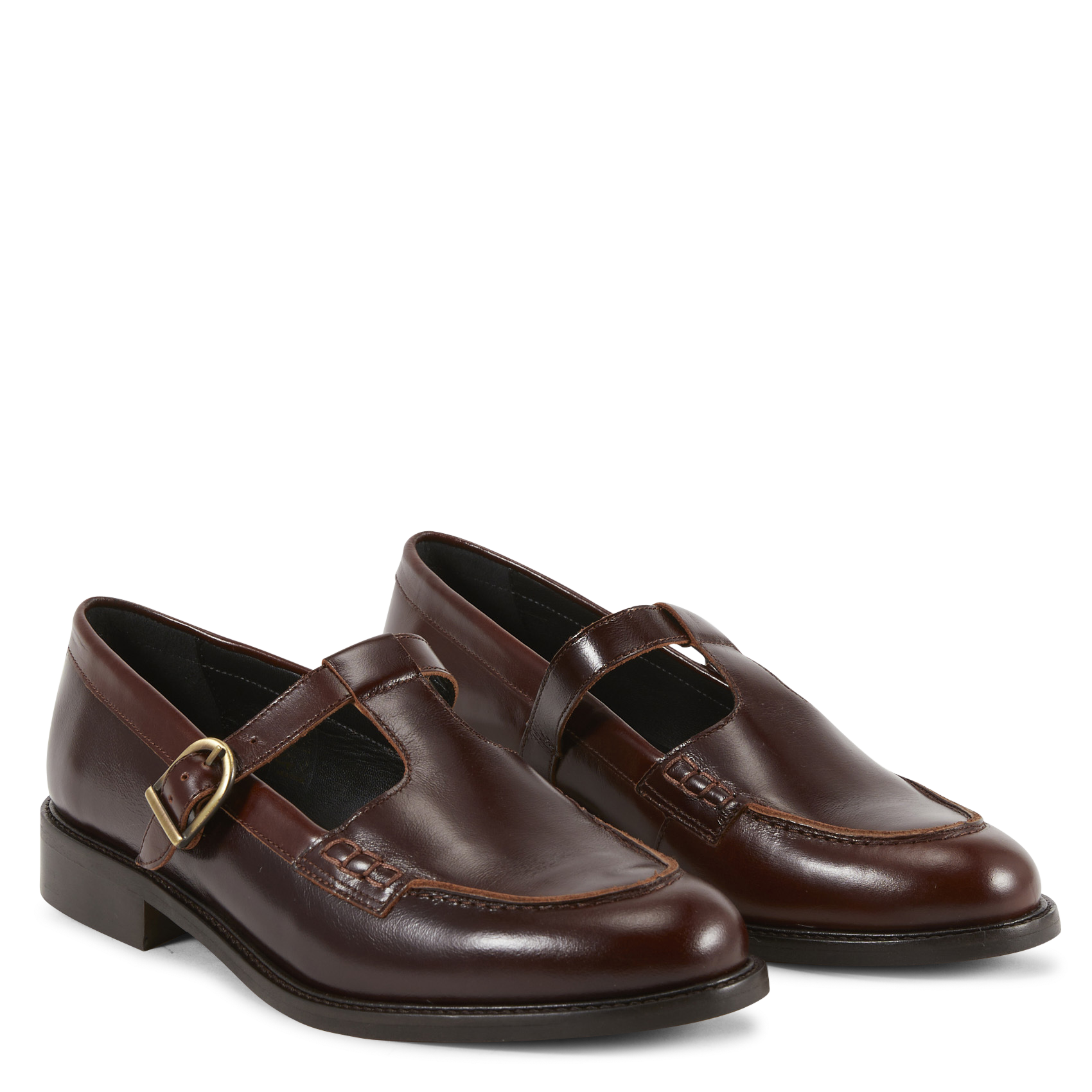Leren mocassins MAISON TOUFET Bruin