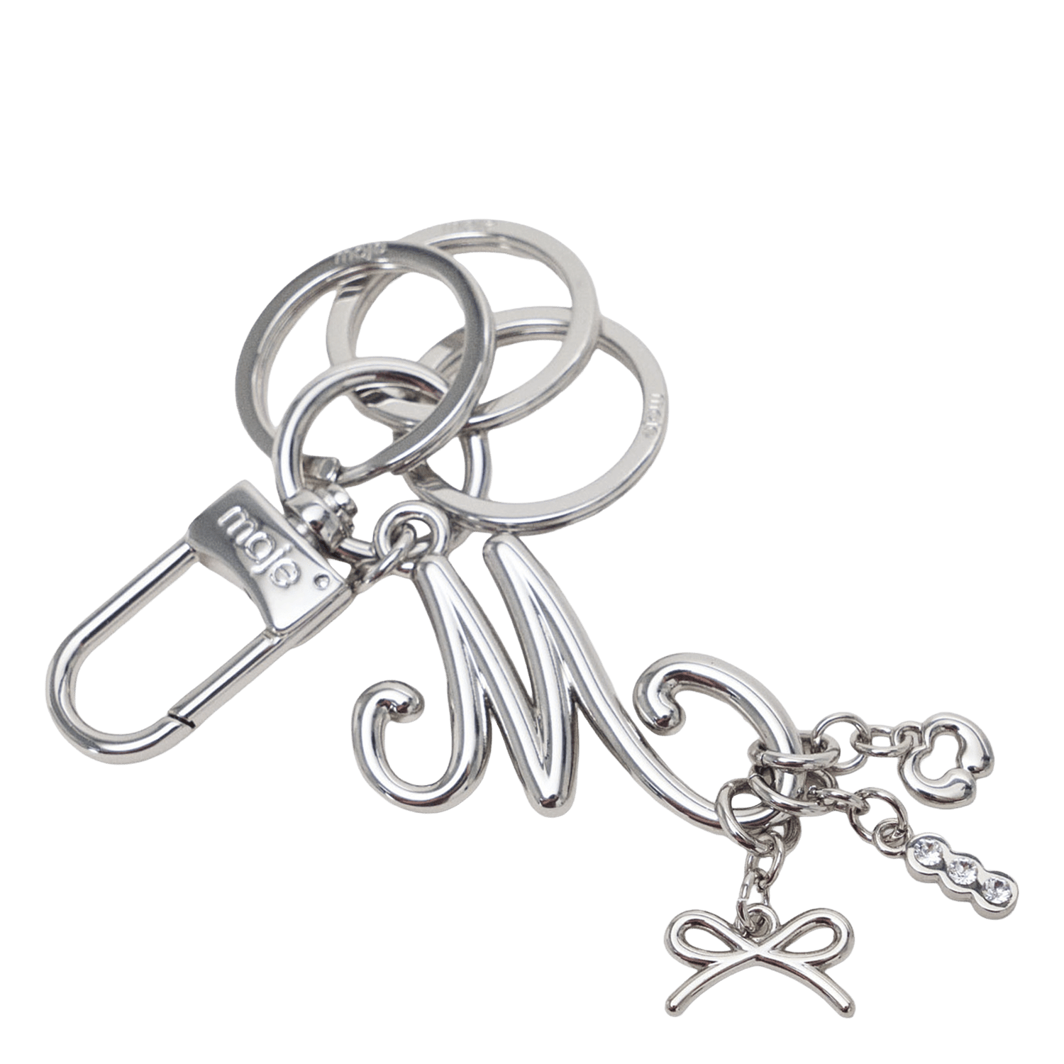 Sleutelhanger met logo MAJE Zilver