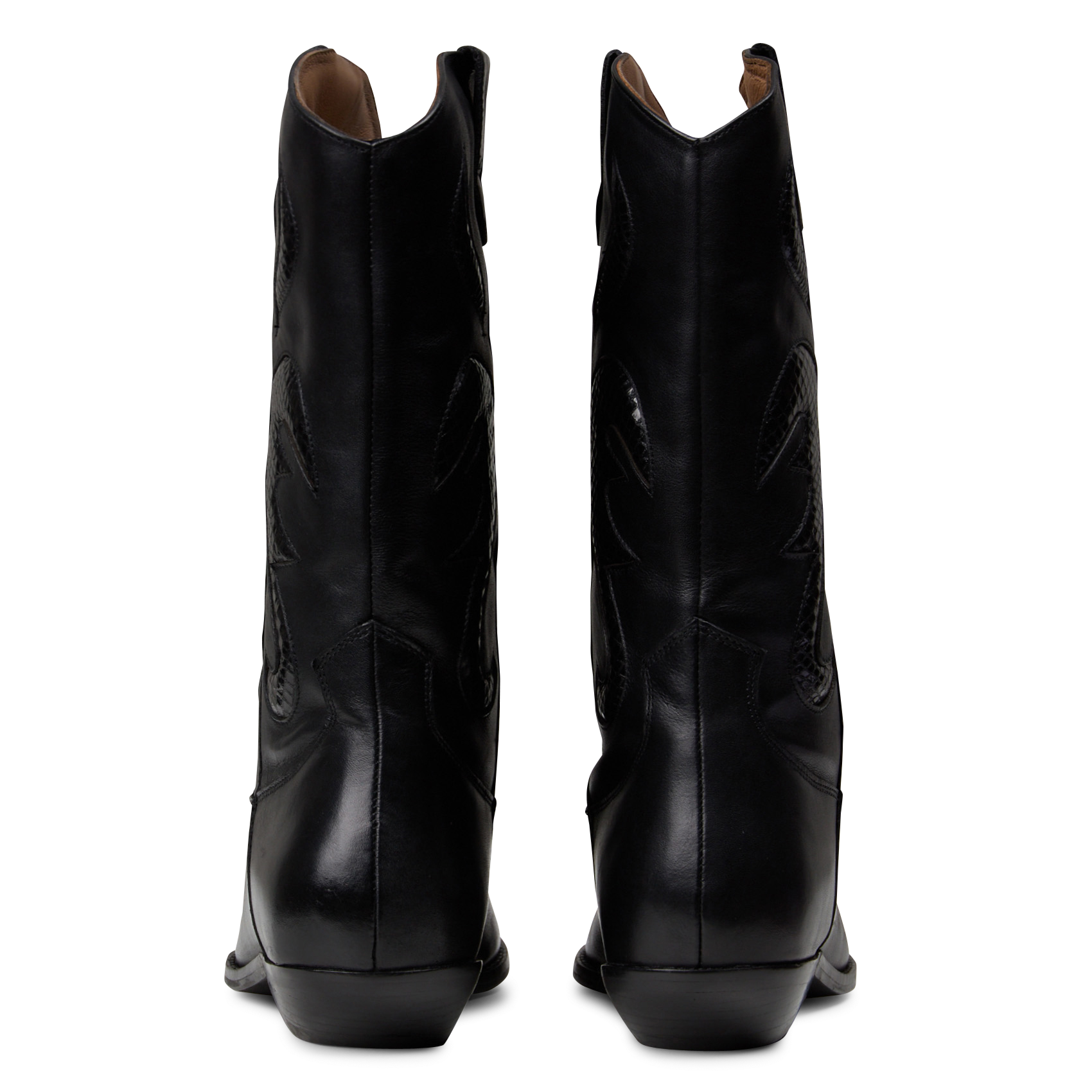 Bottines en cuir LA FEE MARABOUTEE Noir
