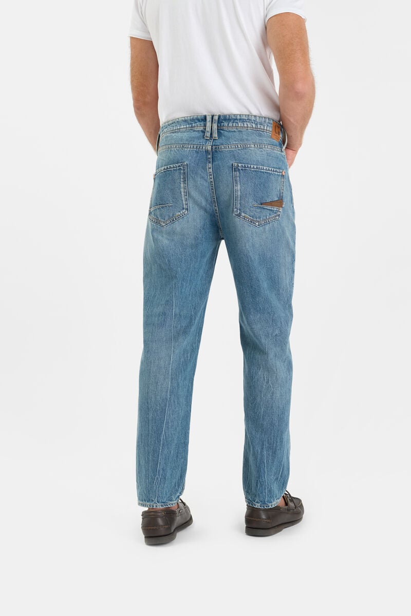Loose-Fit Buttoned Jeans LE TEMPS DES CERISES Blue