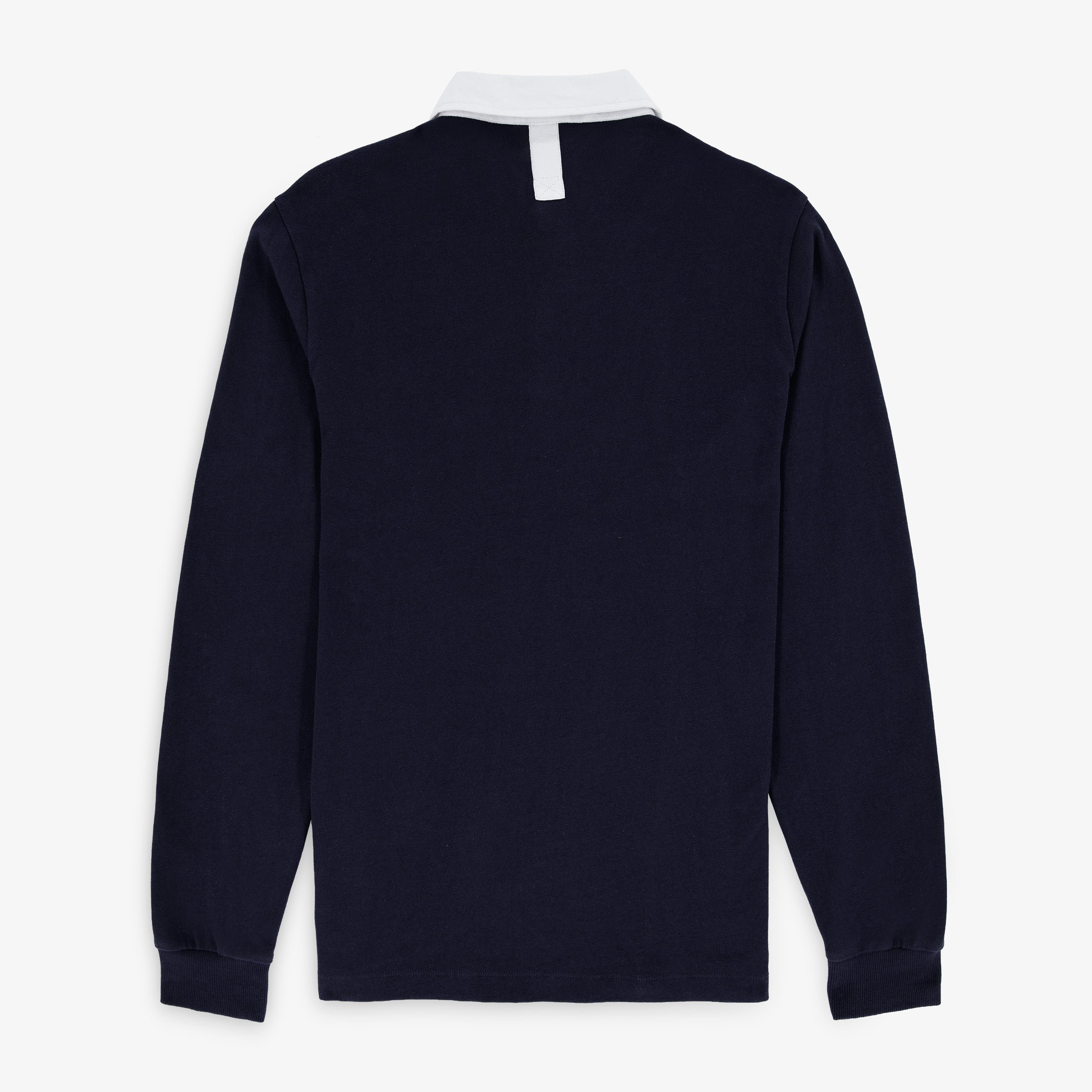 Polo rugby homme manches longues SERGE BLANCO Bleu