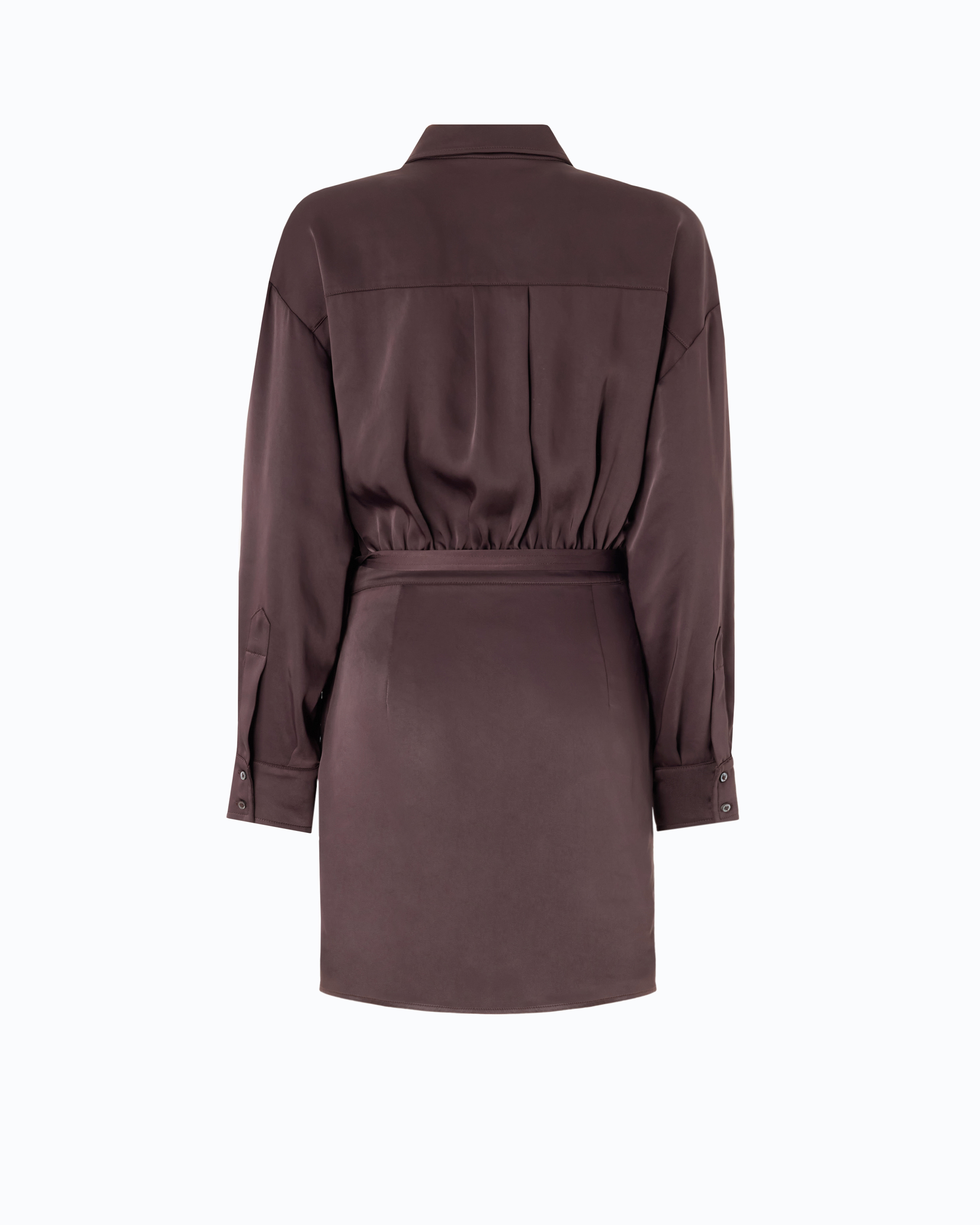 Robe courte boutonnée PINKO Marron