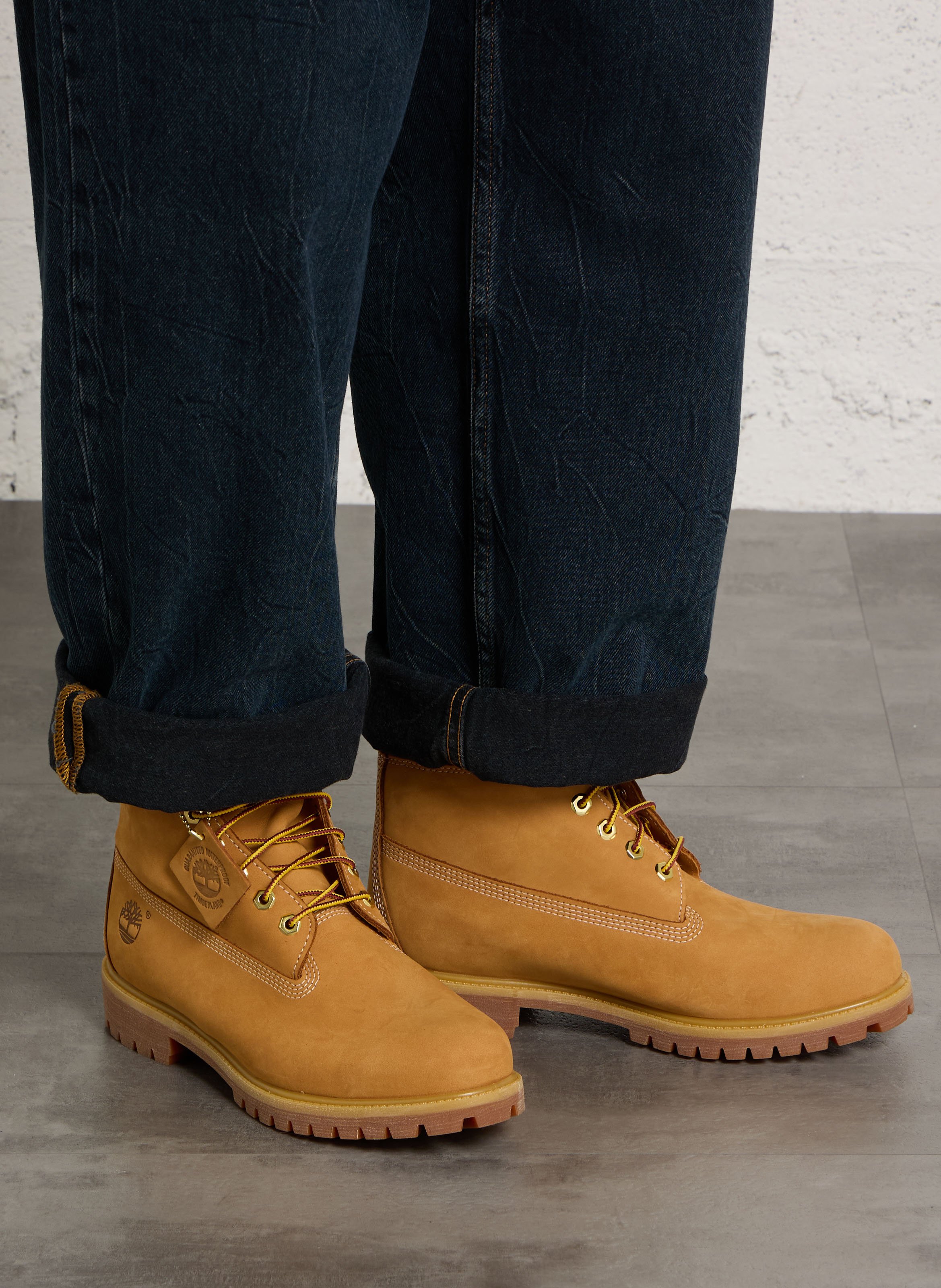 Lederstiefeletten TIMBERLAND Gelb