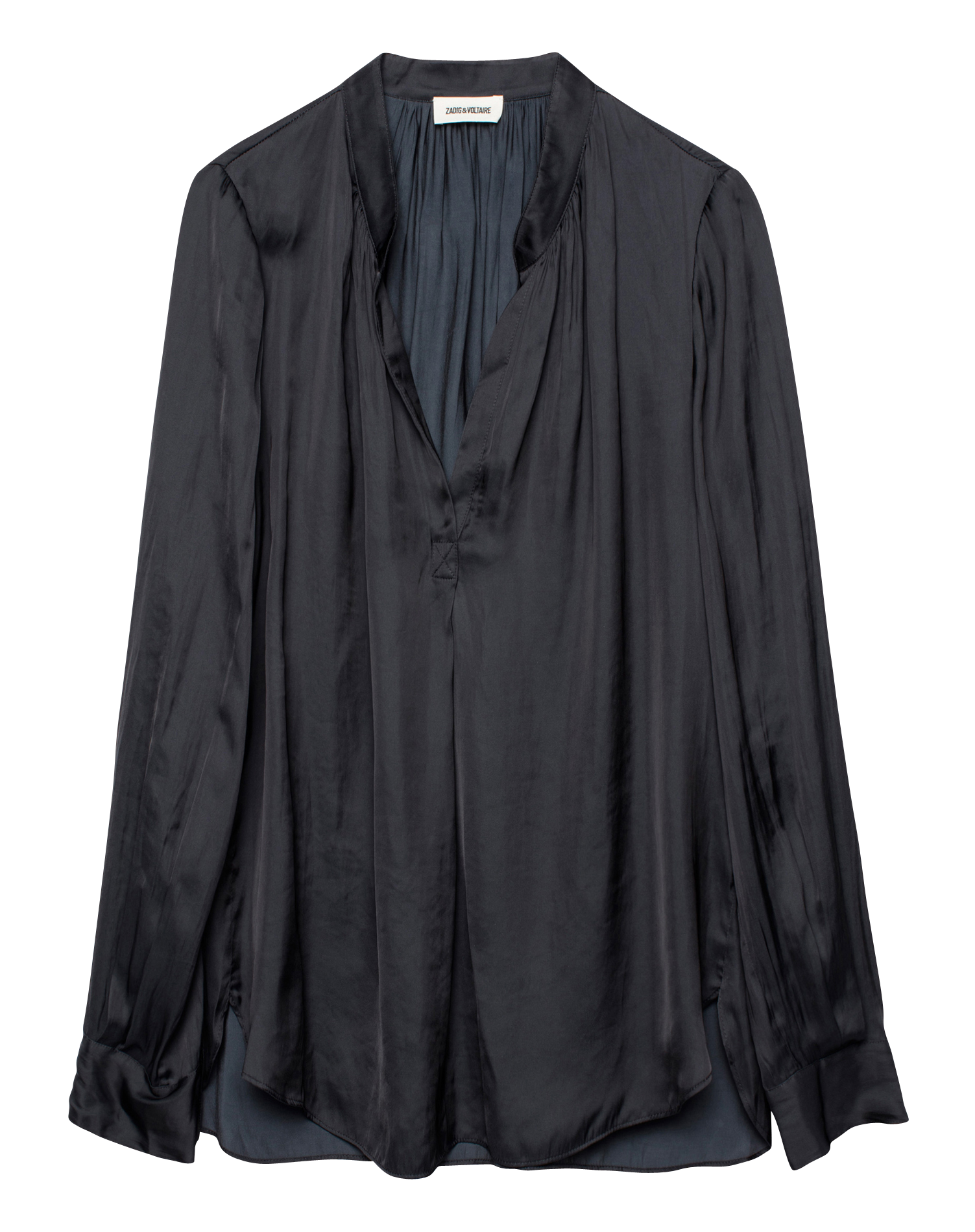 Blouse droite col V ZADIG&VOLTAIRE Noir