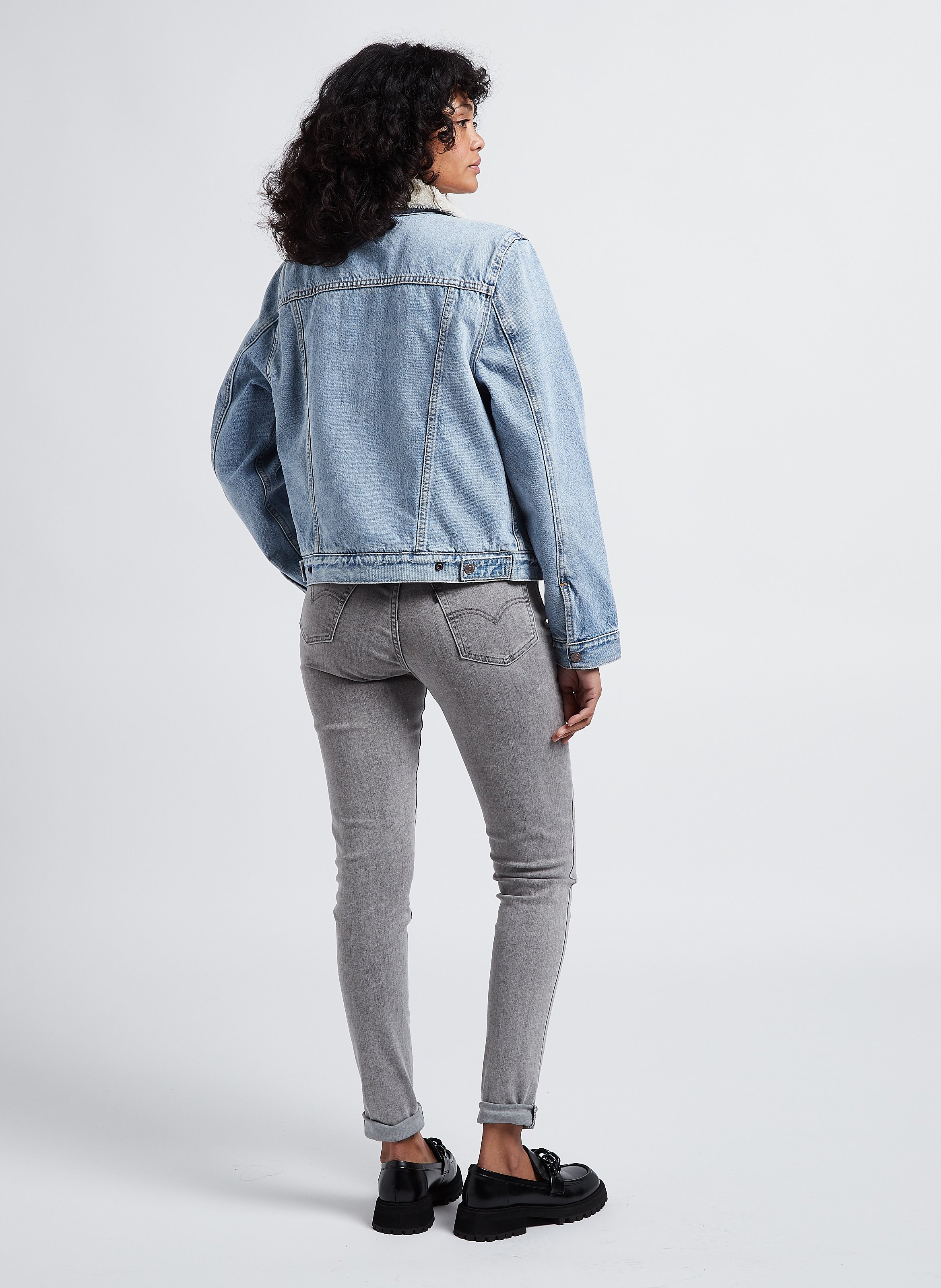 Levi's oversized clearance trucker jacket sherpa