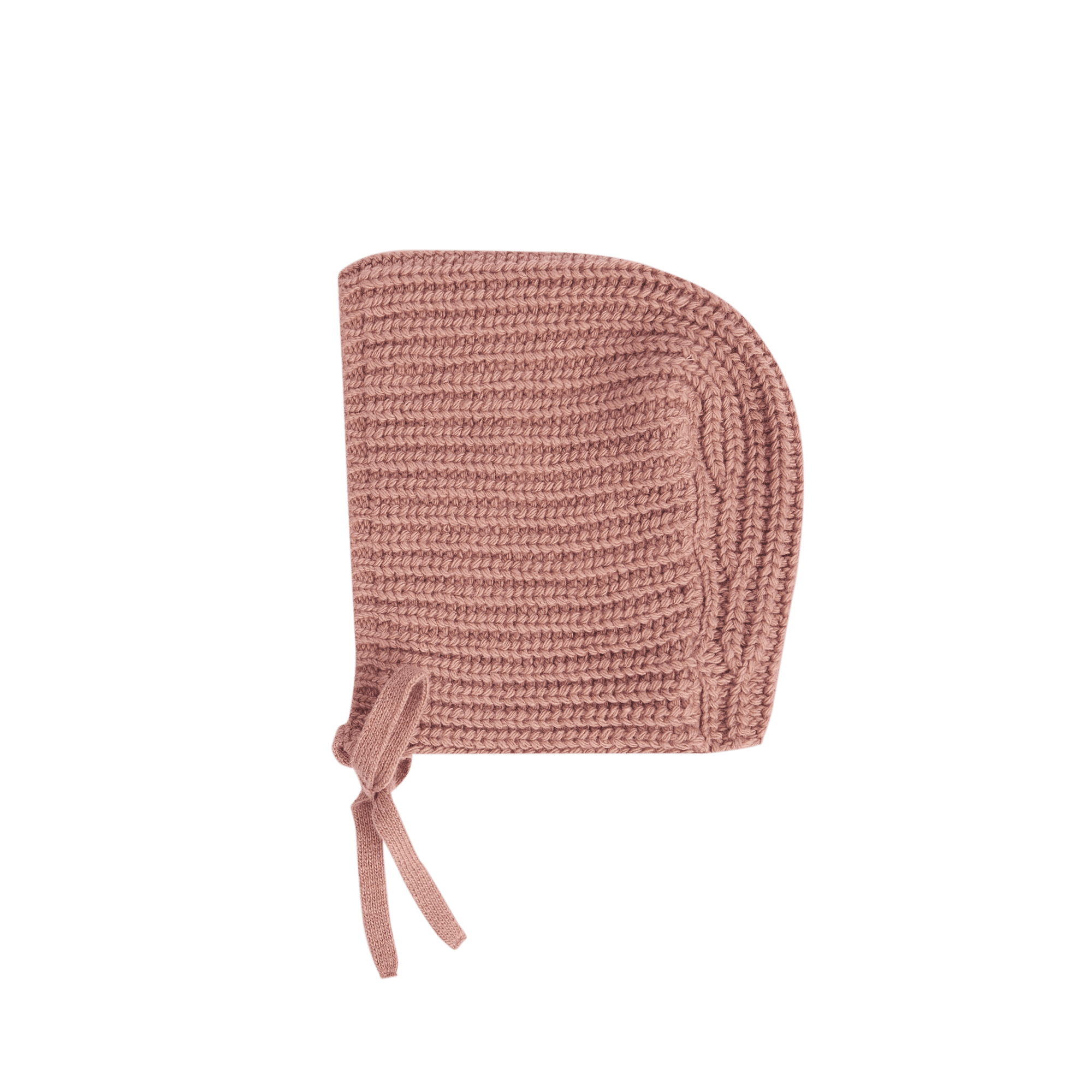 Rippstrick-Kapuzenmütze aus Wollmix THE NEW SOCIETY Rosa