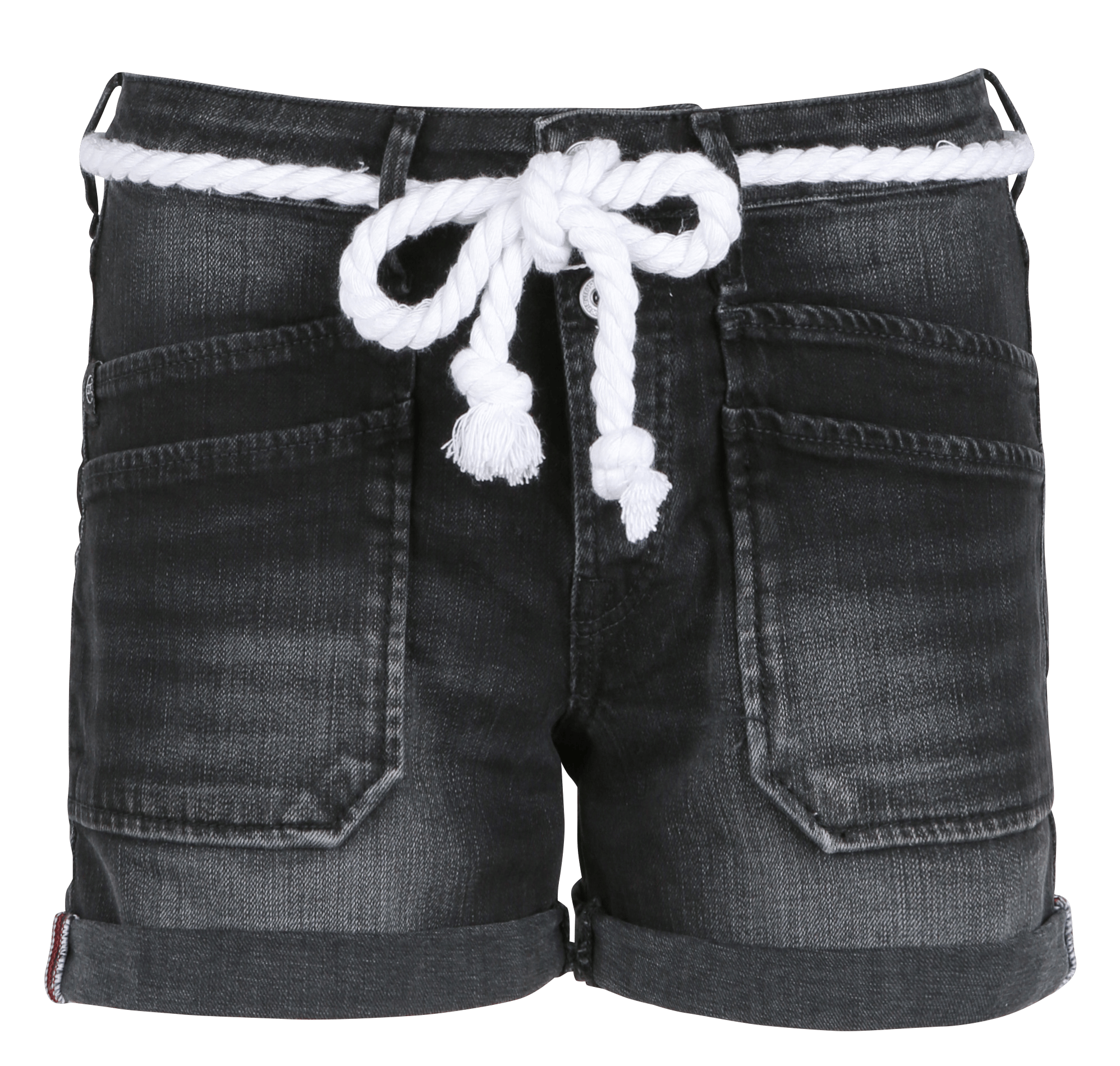 Short droit en coton Madrague Black black Le temps des cerises