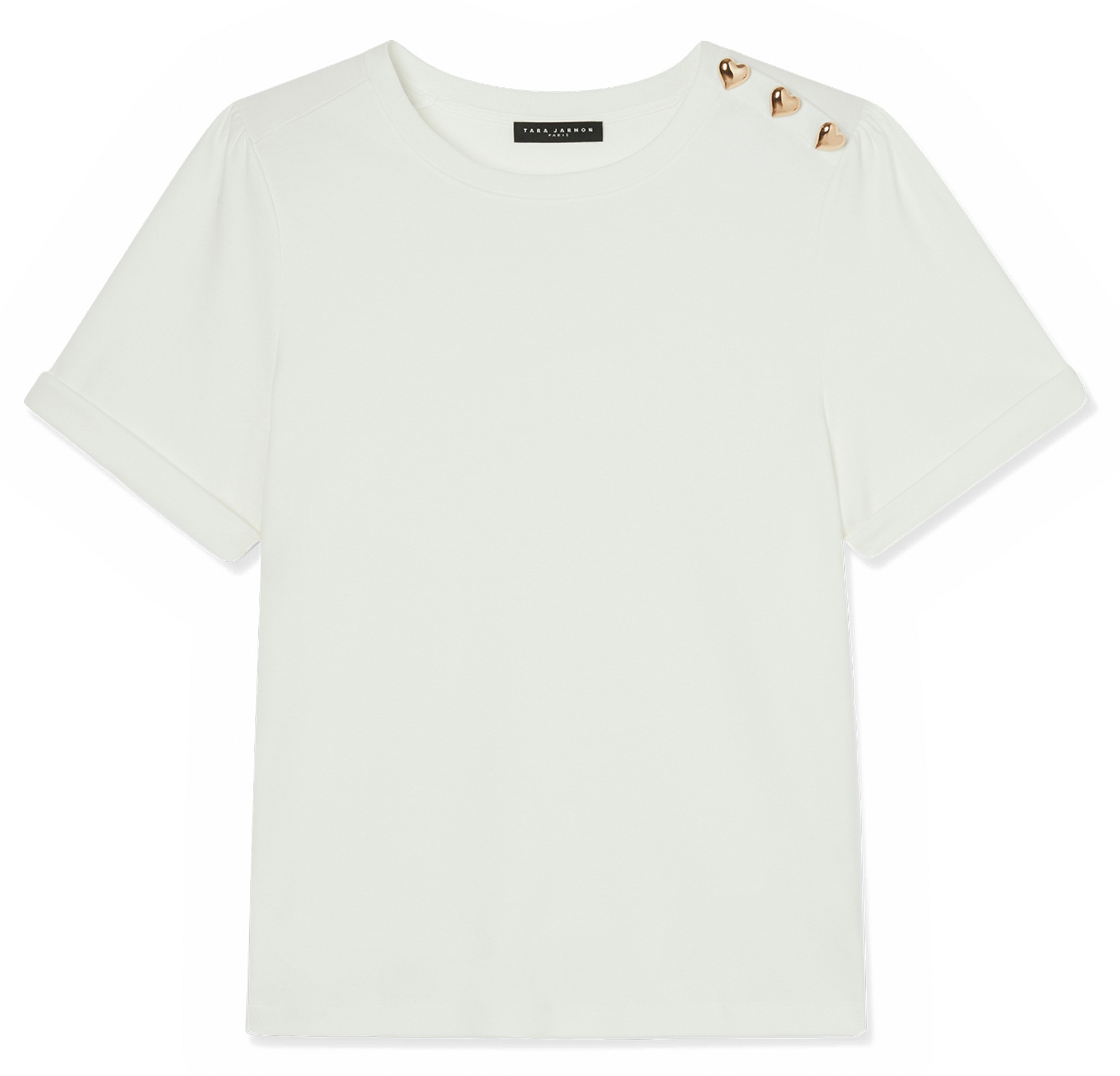 Camiliday round-neck sleeveless cotton top TARA JARMON White