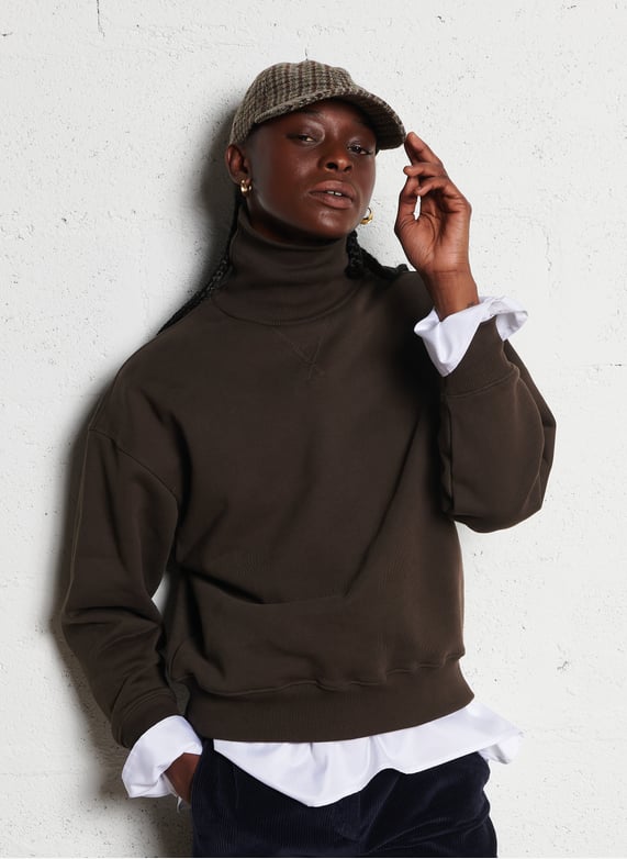 Sudadera Con Capucha FOX Lady Next Level Color Sangría Talla S