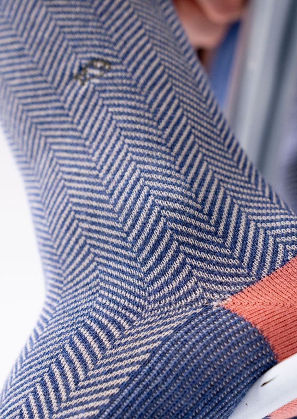 Combed cotton herringbone socks BILLYBELT Blue