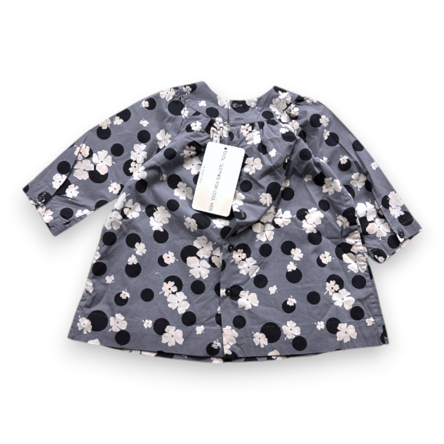 Grey Baby Blouse - 12 months BONPOINT - Seconde Main Grey