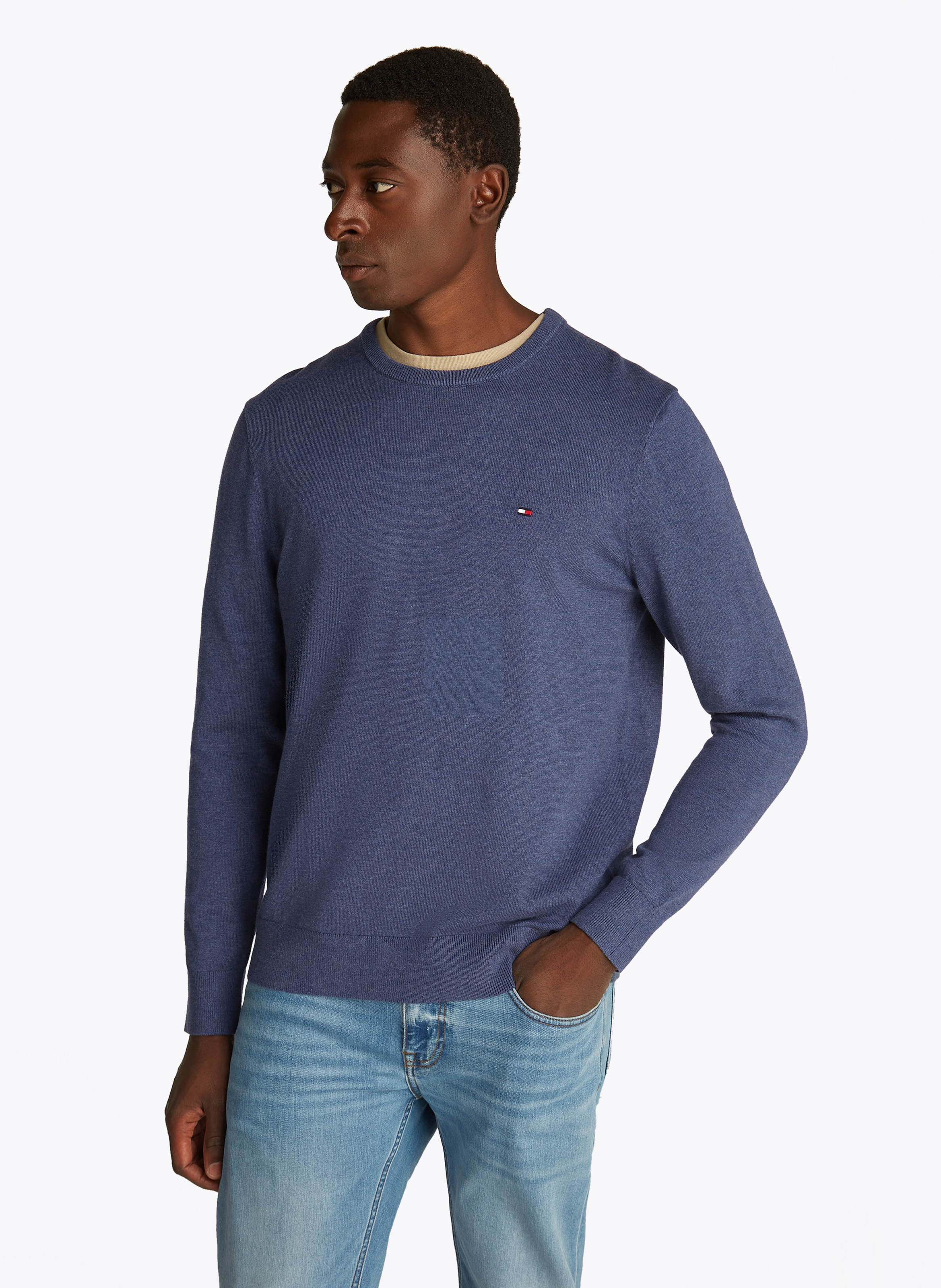 Colour block cotton sweater TOMMY HILFIGER