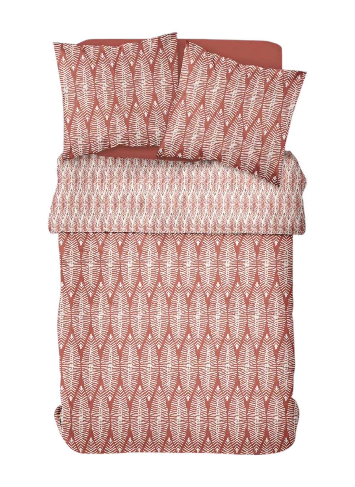 Printed cotton bed set TODAY LINGE DE MAISON White