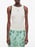 Fitted tank top with contrast edges ROUGE EDIT