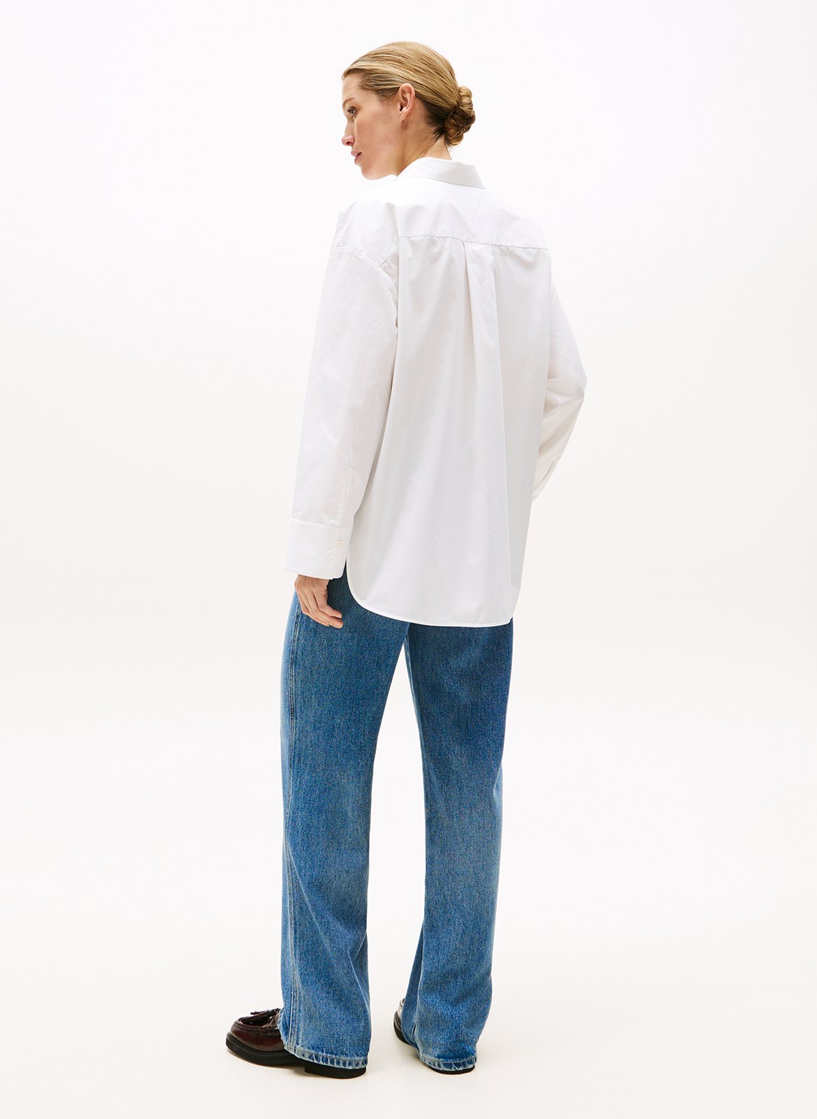 Chemise oversize en coton bio TOMMY HILFIGER Blanc