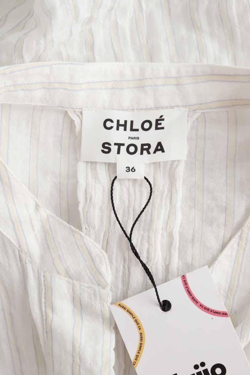 Cotton blouse CHLOE STORA - SECONDE MAIN White