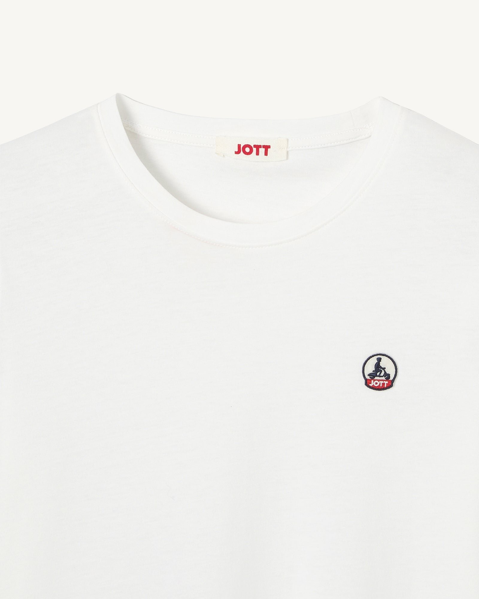Round neck rosas t-shirt JOTT White