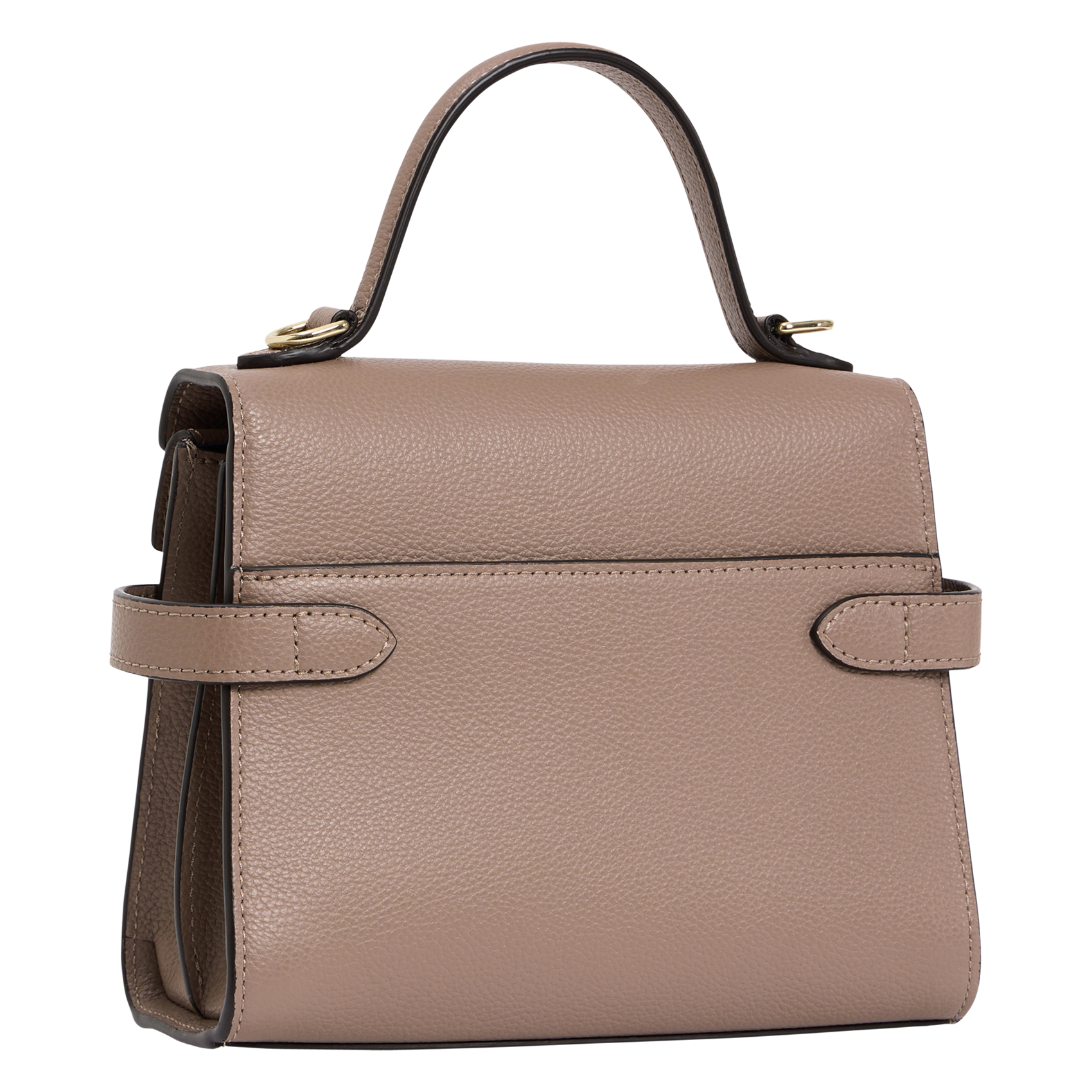 A-line leather skirt LE TANNEUR Grey