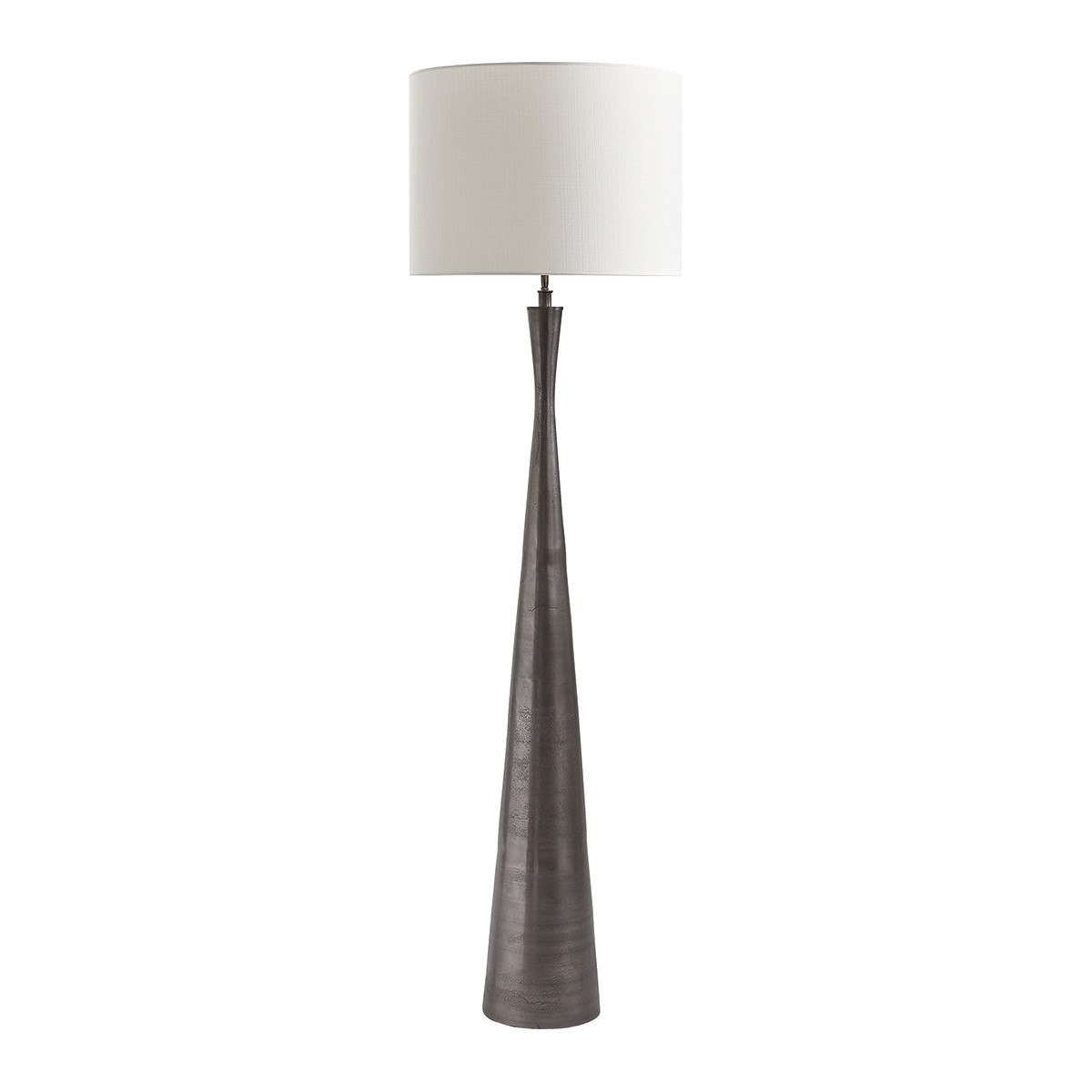 Matte black floor lamp BLANC D'IVOIRE Brown