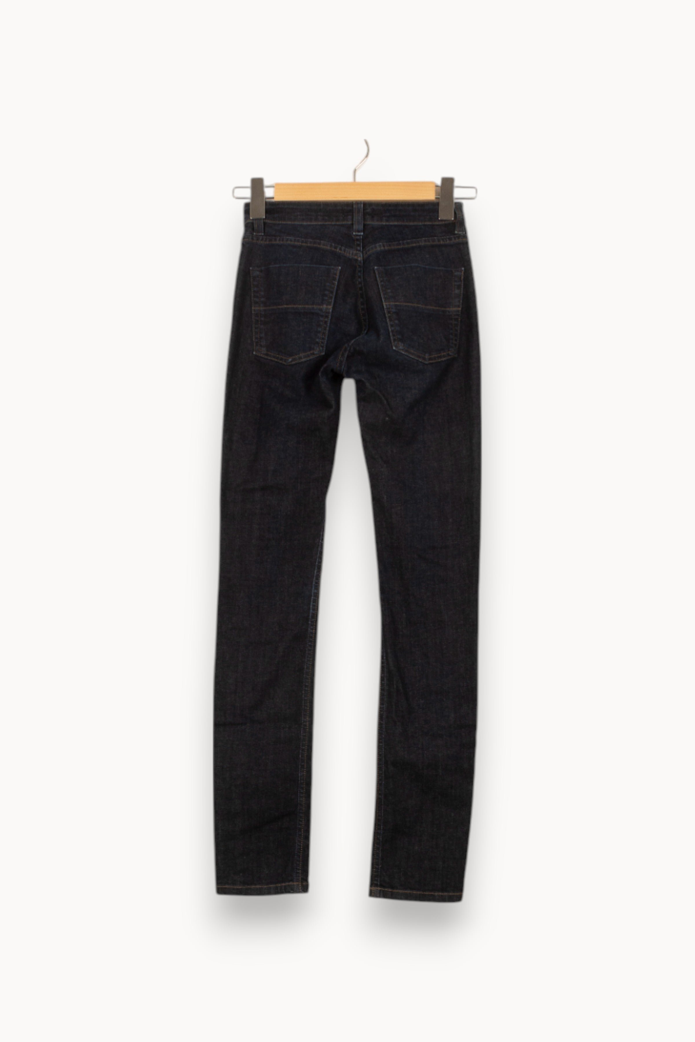 Cropped slim jeans with studs FILIPPA K - Seconde Main Blue
