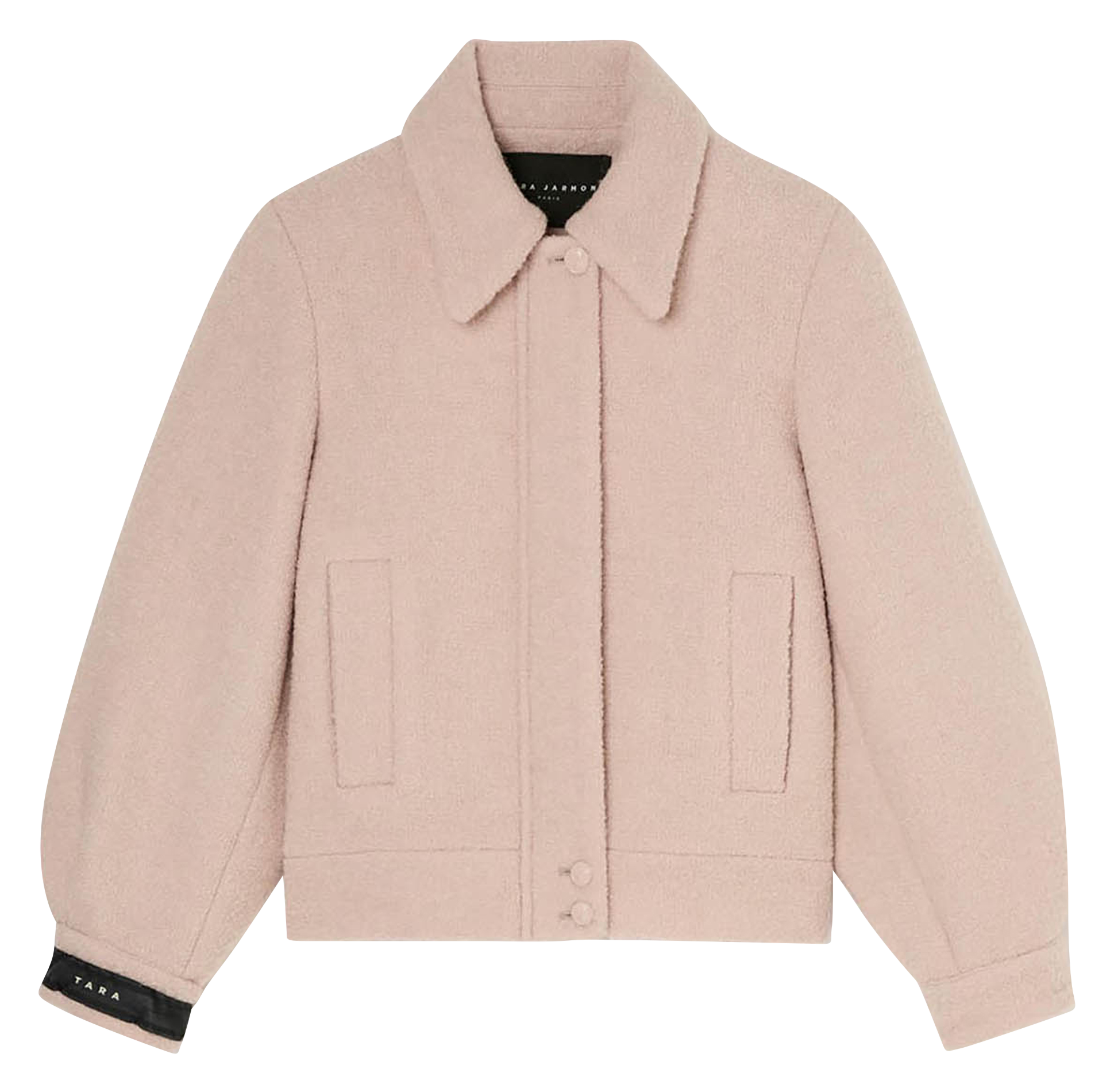 Wolljacke mit klassischem Kragen TARA JARMON Rosa