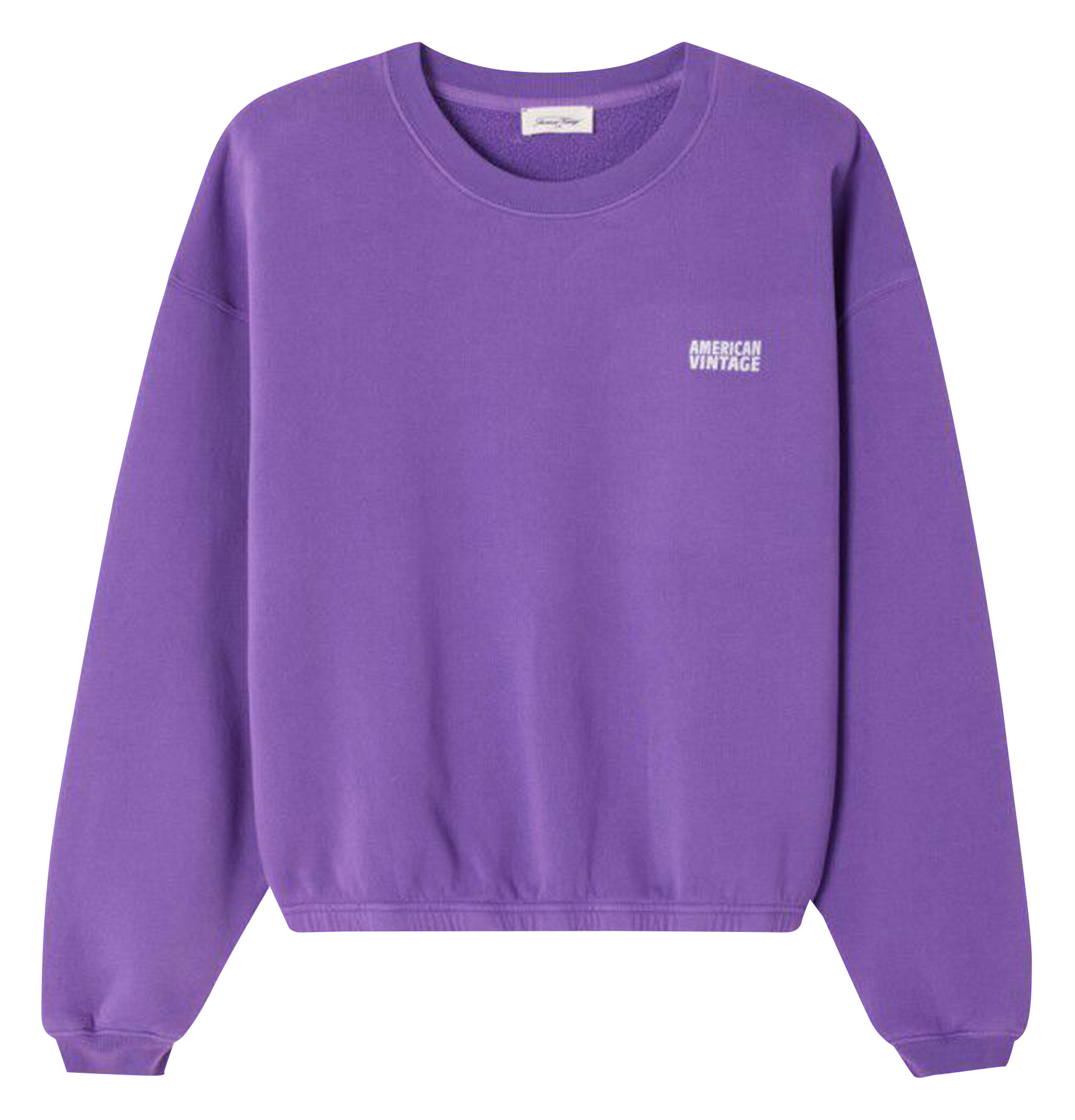 Kurzes Rundhals-Sweatshirt aus Baumwoll-Mix IZUBIRD Cosmos vintage