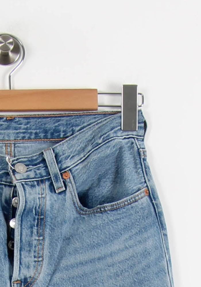 Cropped slim jeans with studs LEVI'S - Seconde main Blue