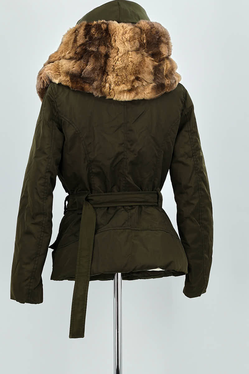 Lightweight quilted padded jacket with high neck MAX MARA - Seconde Main Khaki