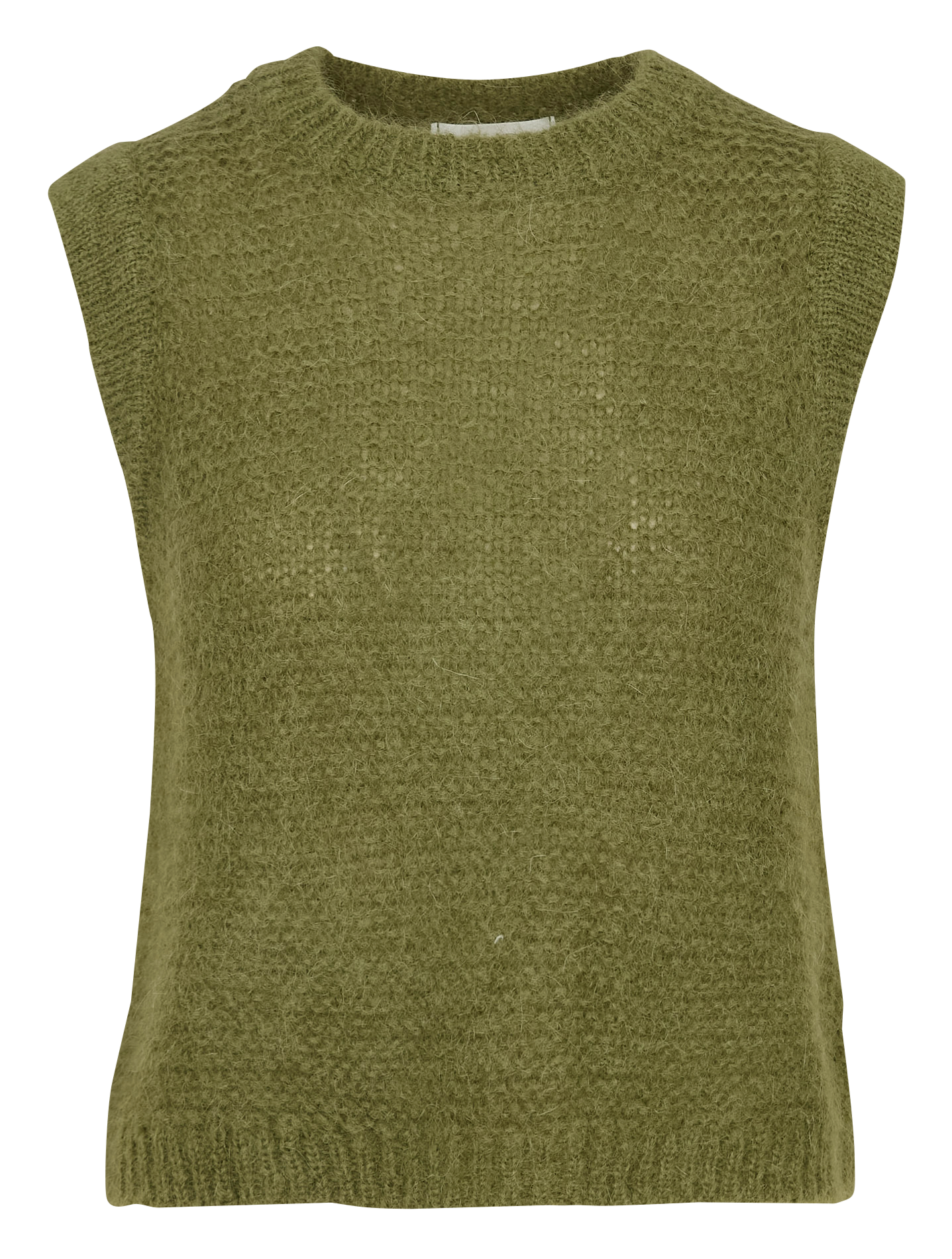 Pull sans manches col rond en laine mélangée SUD EXPRESS Vert