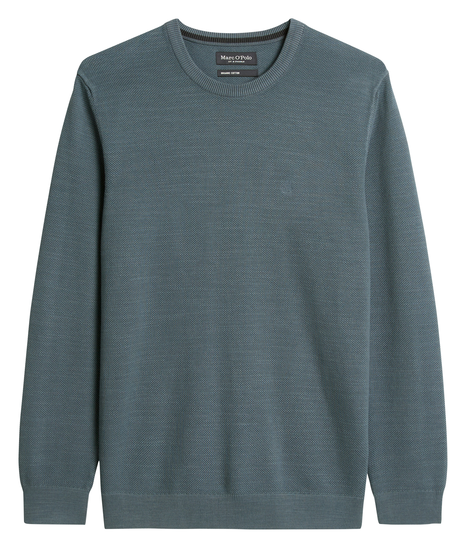 Pull col rond en coton MARC O'POLO Bleu