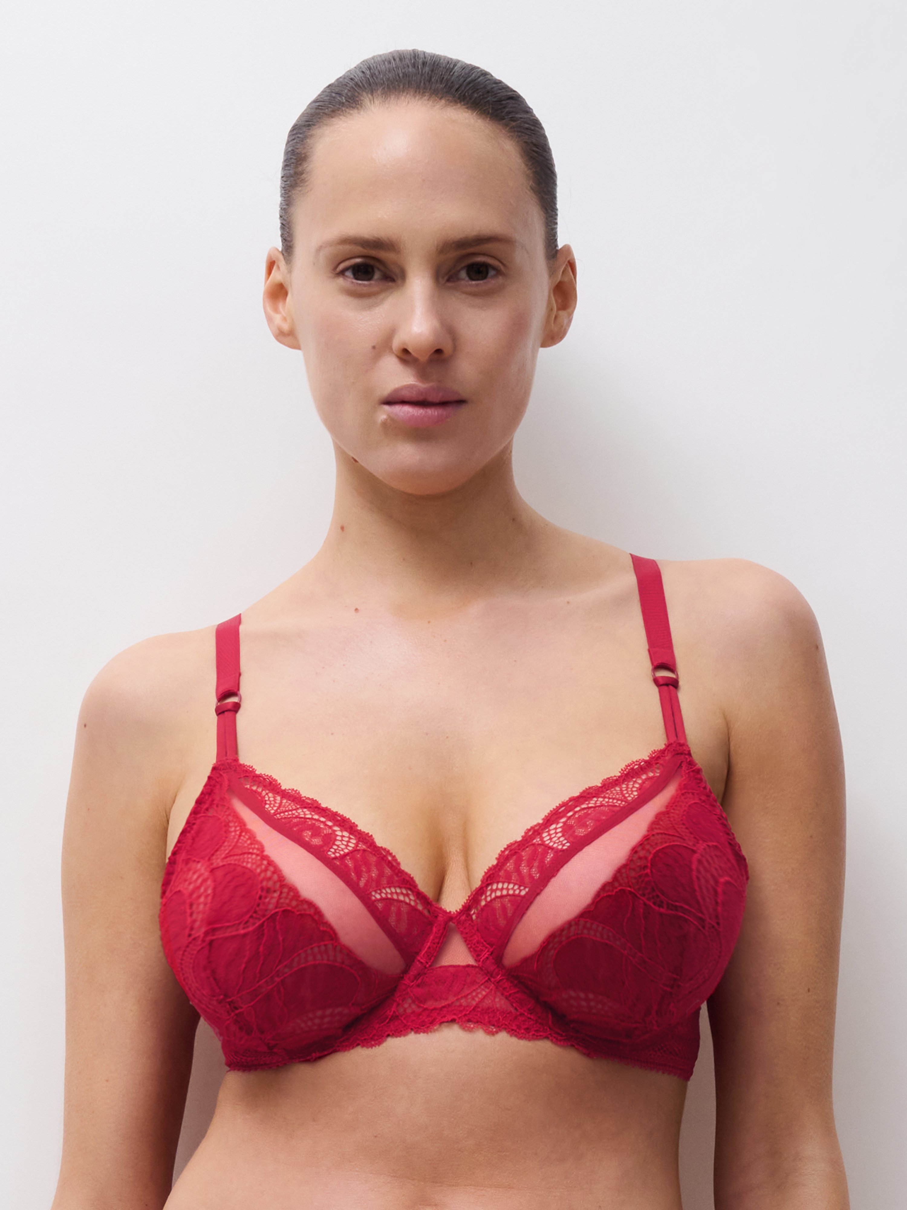 Full-cup bra CHANTELLE PULP Red