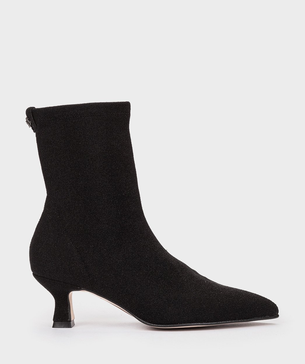 Ankle boots in shiny black stretch fabric PEDRO MIRALLES Black