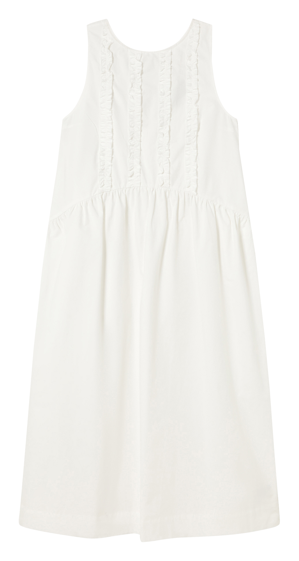 Robe longue en coton THE TINY BIG SISTER Blanc