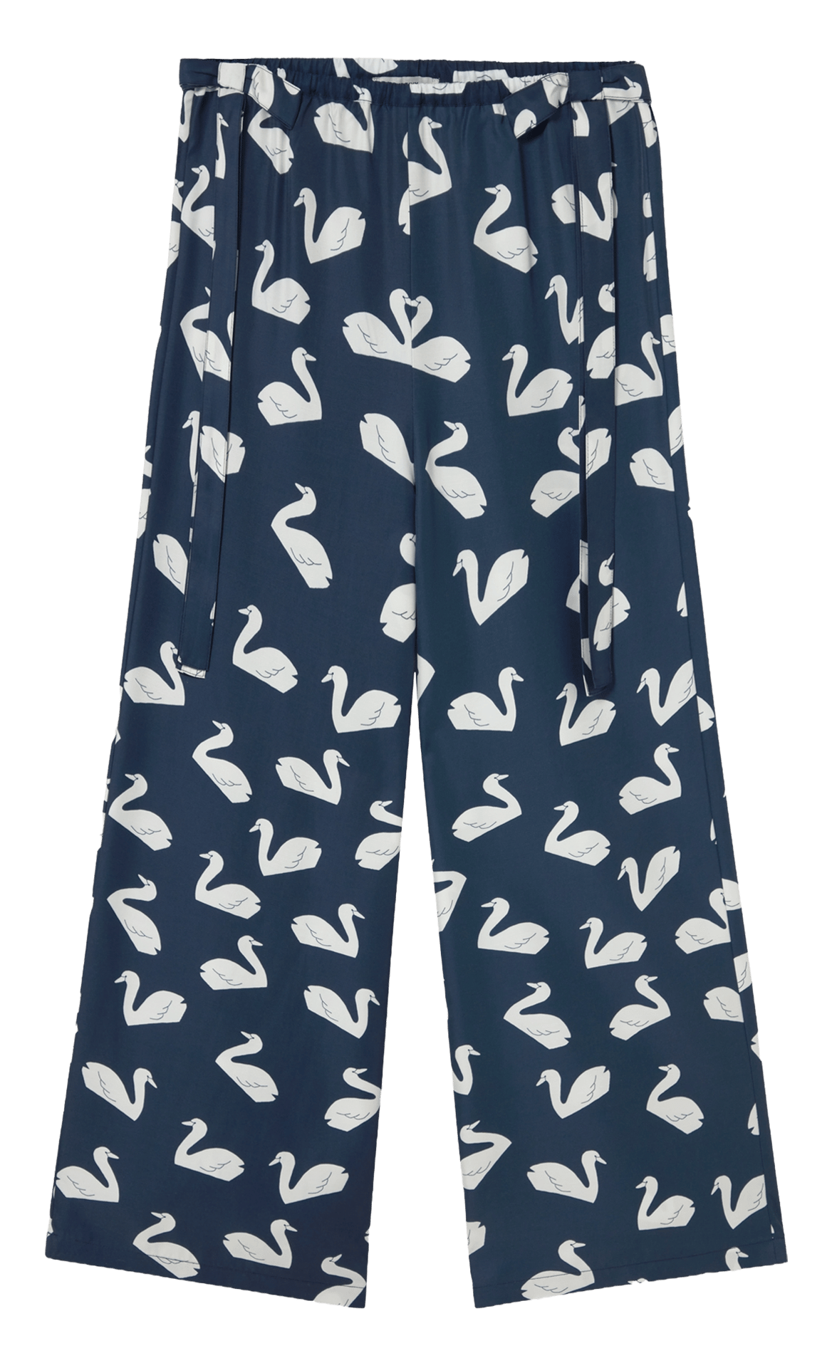 Pantalon large imprimé THE TINY BIG SISTER Bleu