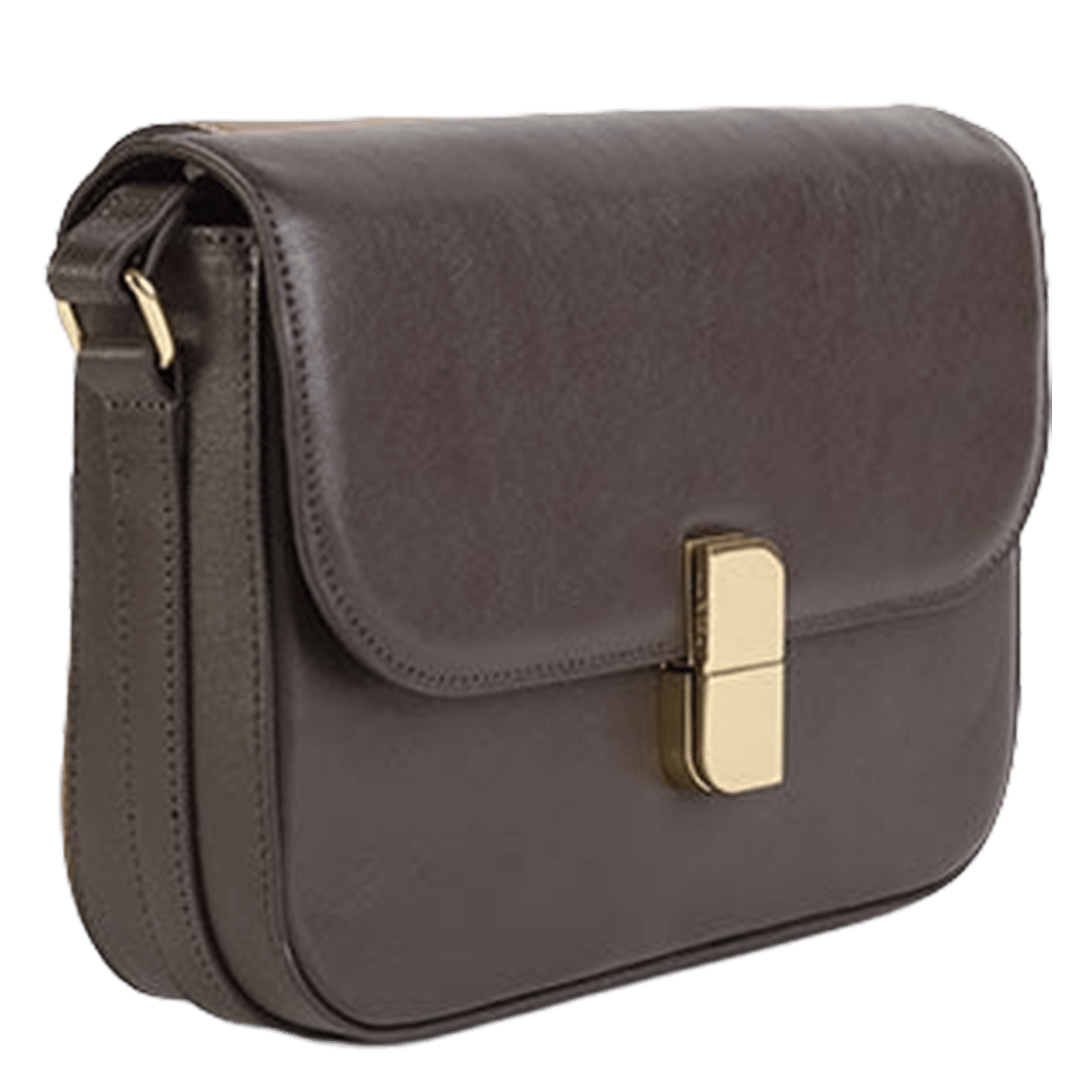 Imitatieleren schoudertas NAT & NIN Bruin