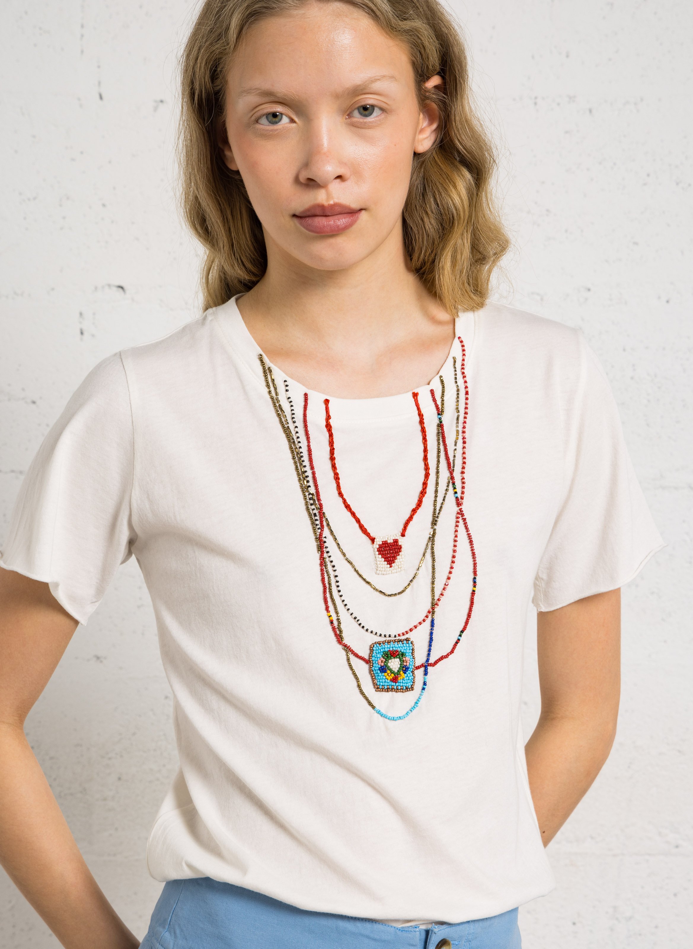 Round-neck organic cotton T-shirt LEON & HARPER