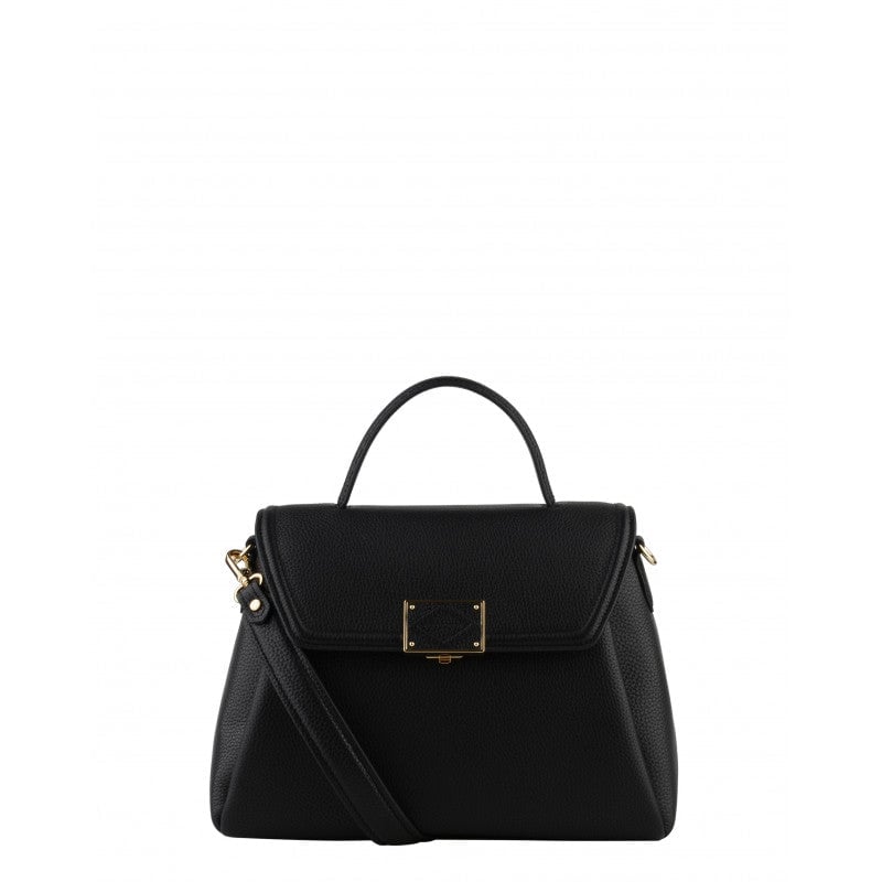 Calfskin leather handbag POURCHET