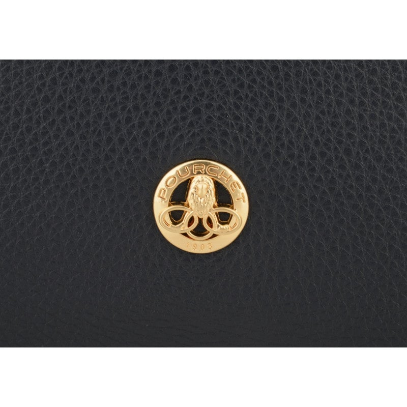 Crossbody bag in cowhide leather Blue