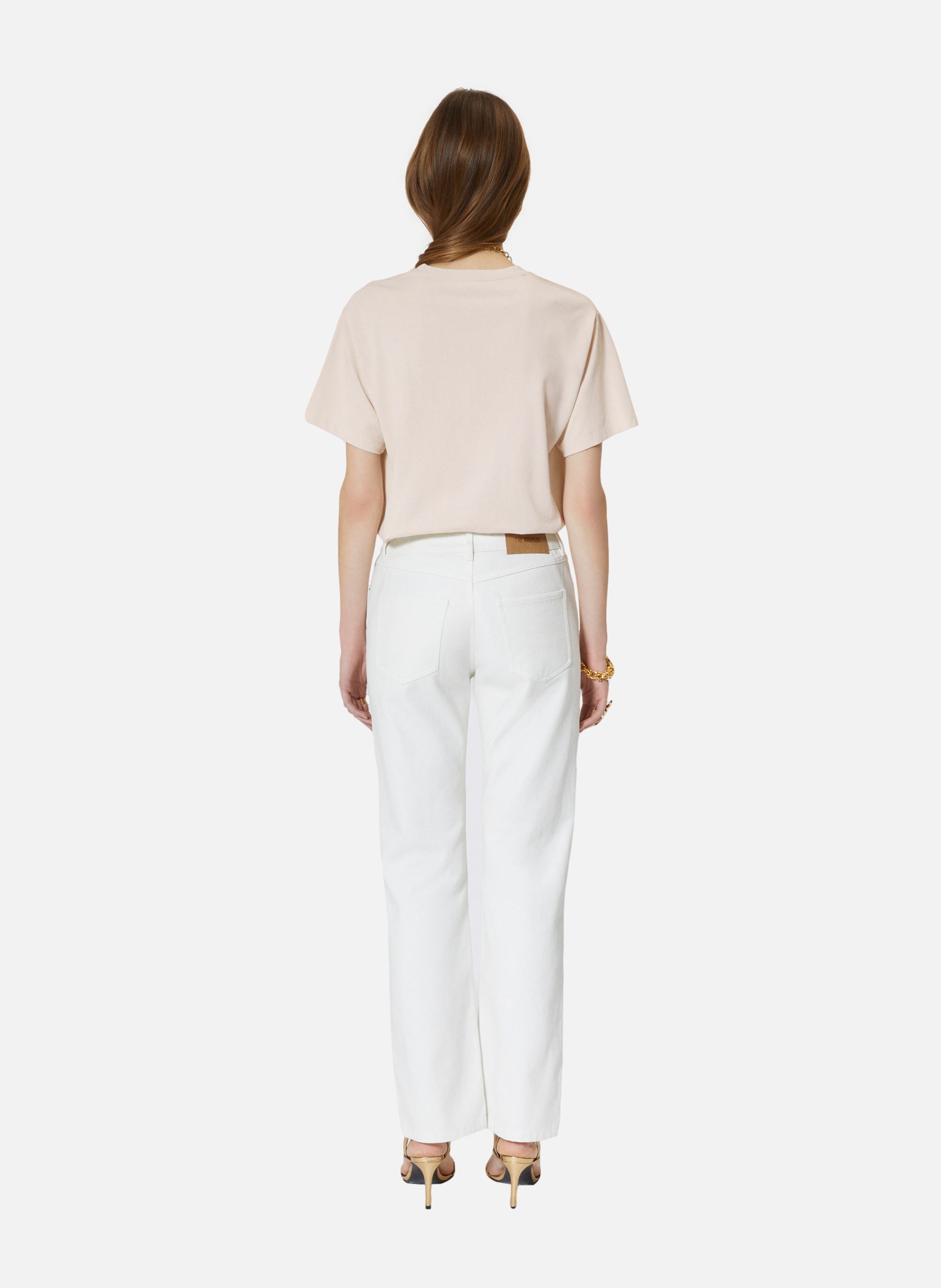 Coated slim jeans THE KOOPLES White