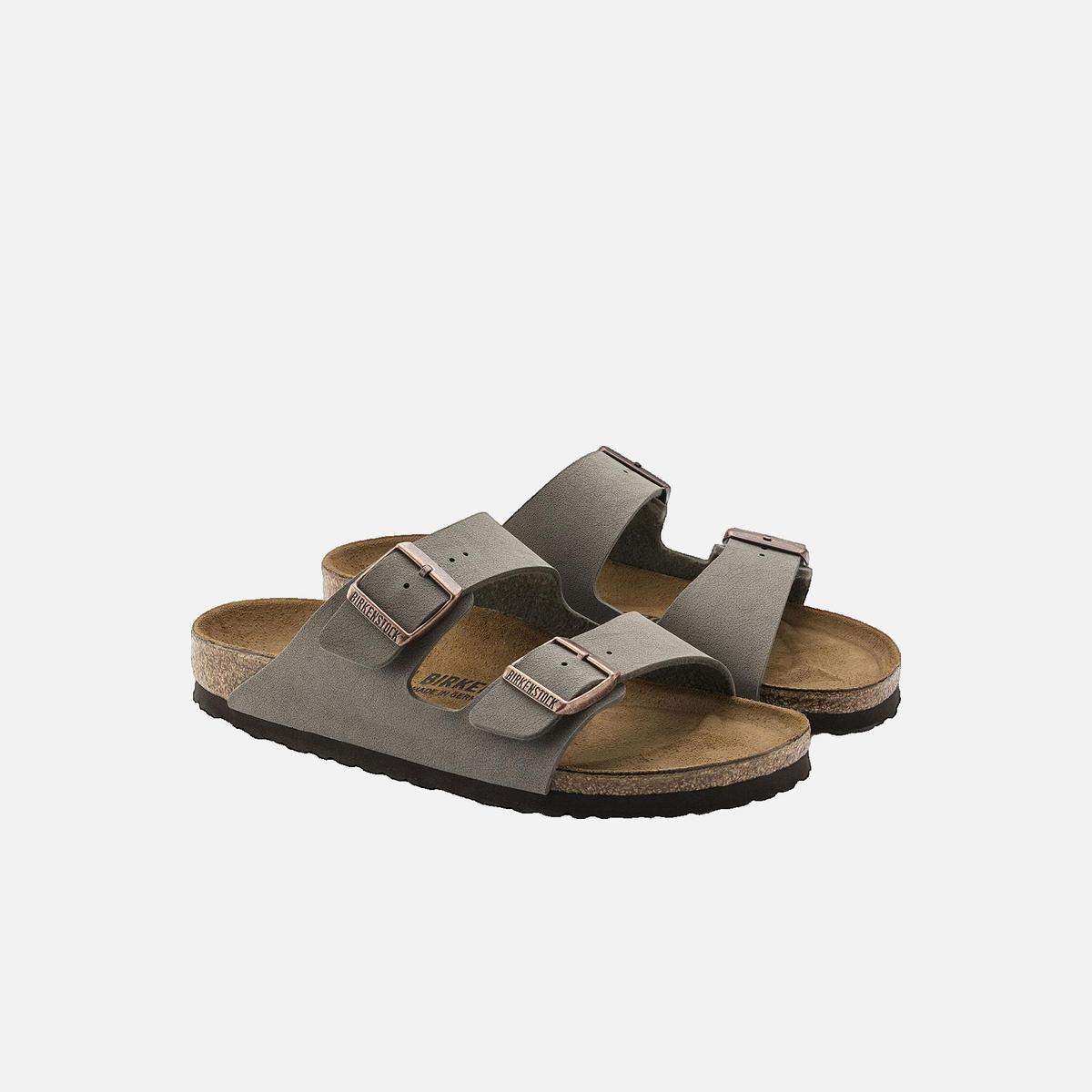 Arizona flat sandals BIRKENSTOCK Grey
