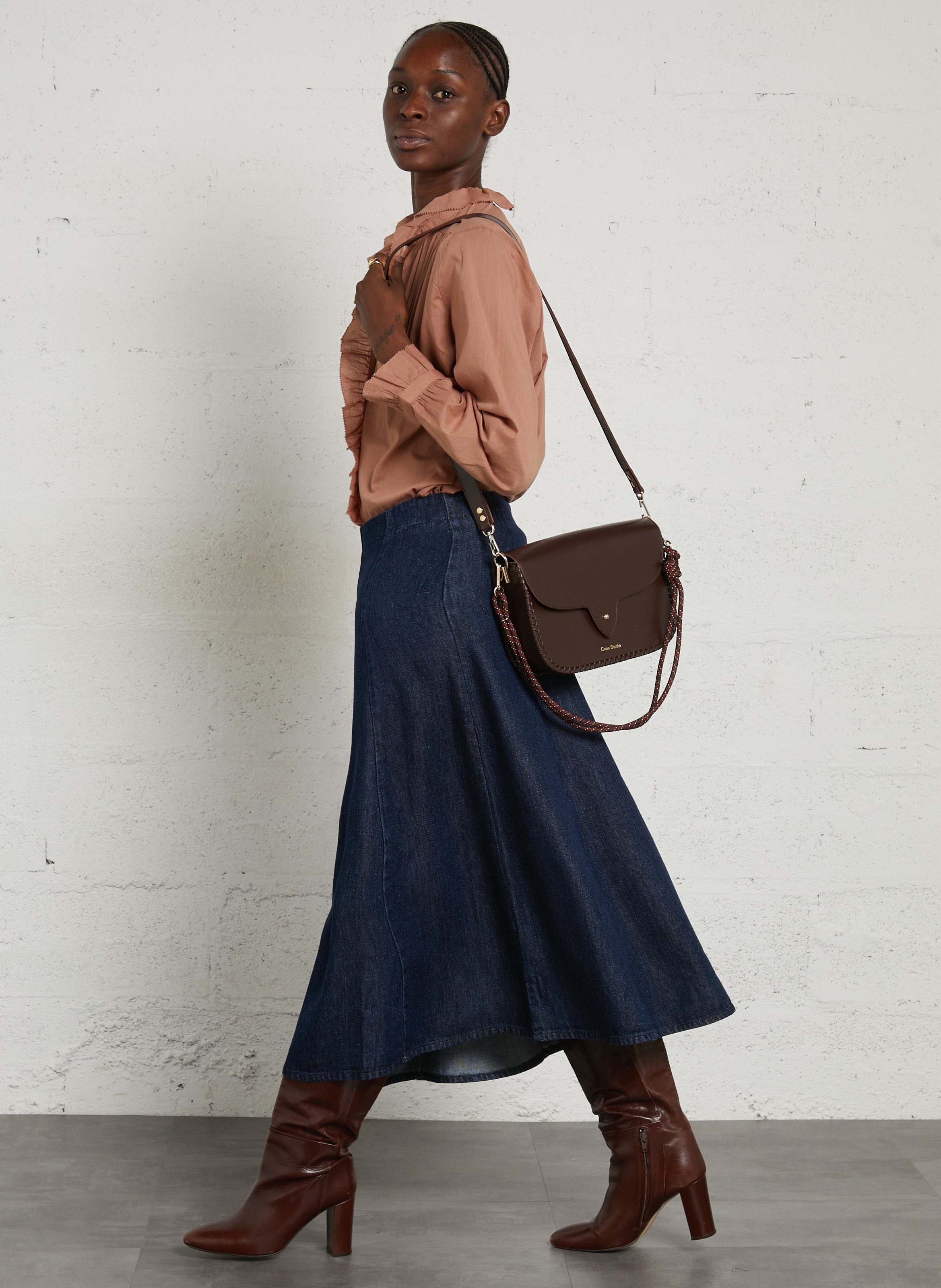 Brieftasche aus Leder CRAIE STUDIO Braun