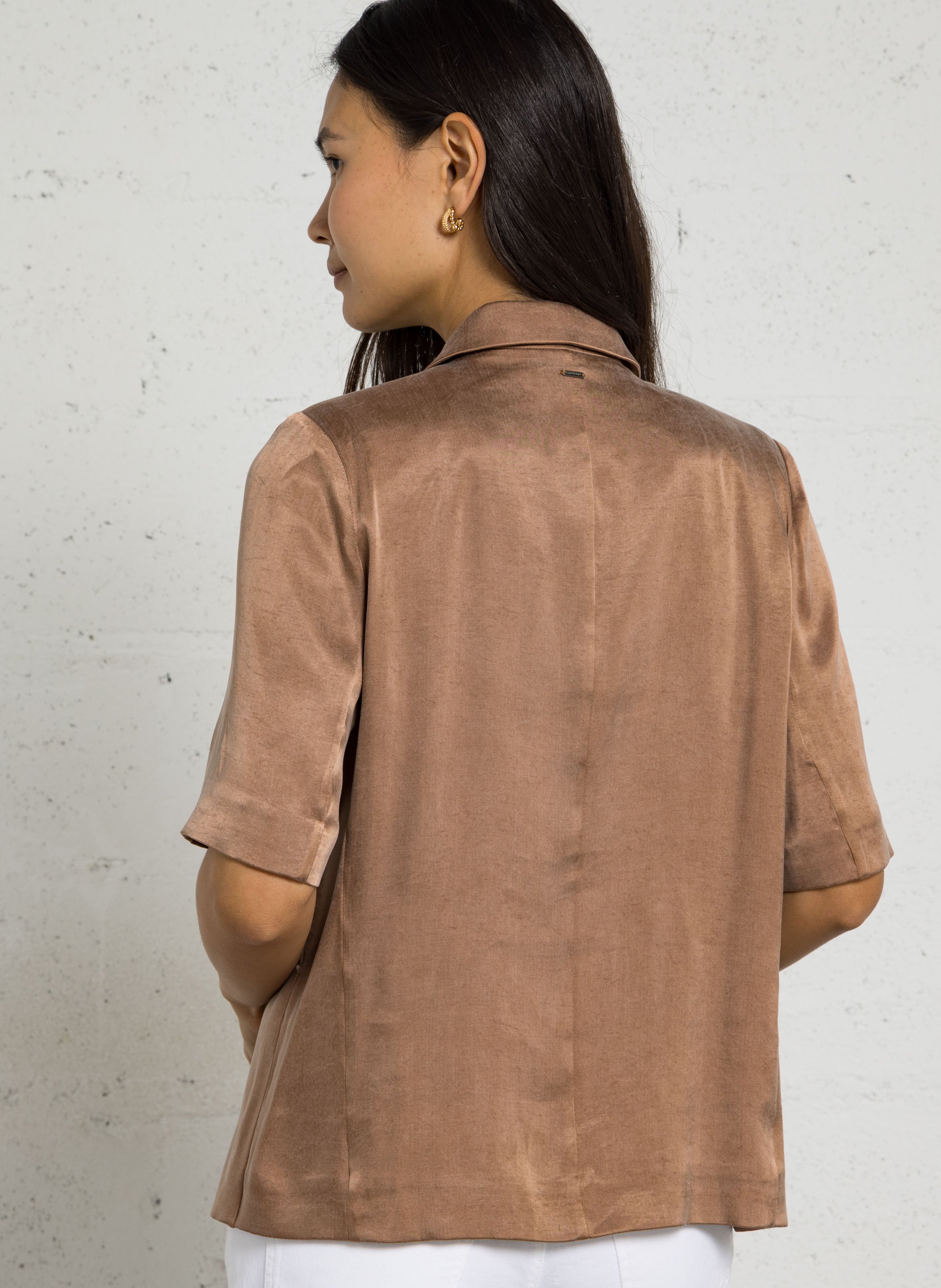 Veste ample col tailleur  IKKS Marron
