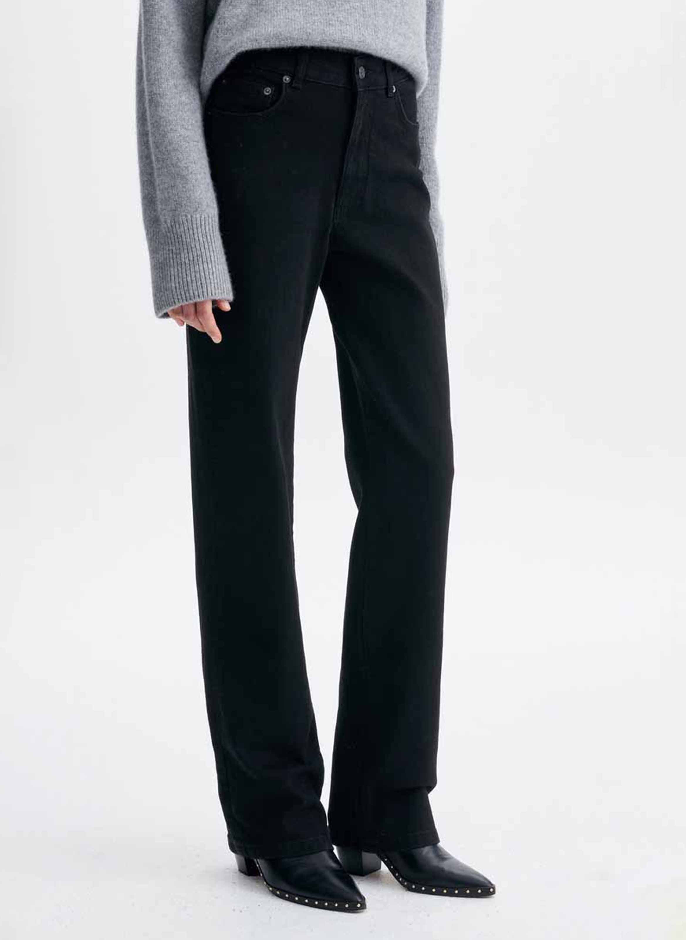 Pantalon droit en coton mélangé VANESSA BRUNO Gris