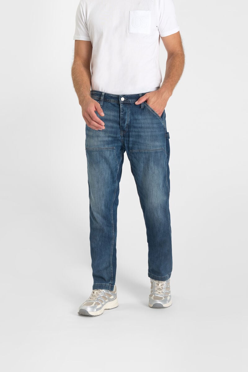Loose-Fit Buttoned Jeans LE TEMPS DES CERISES Blue