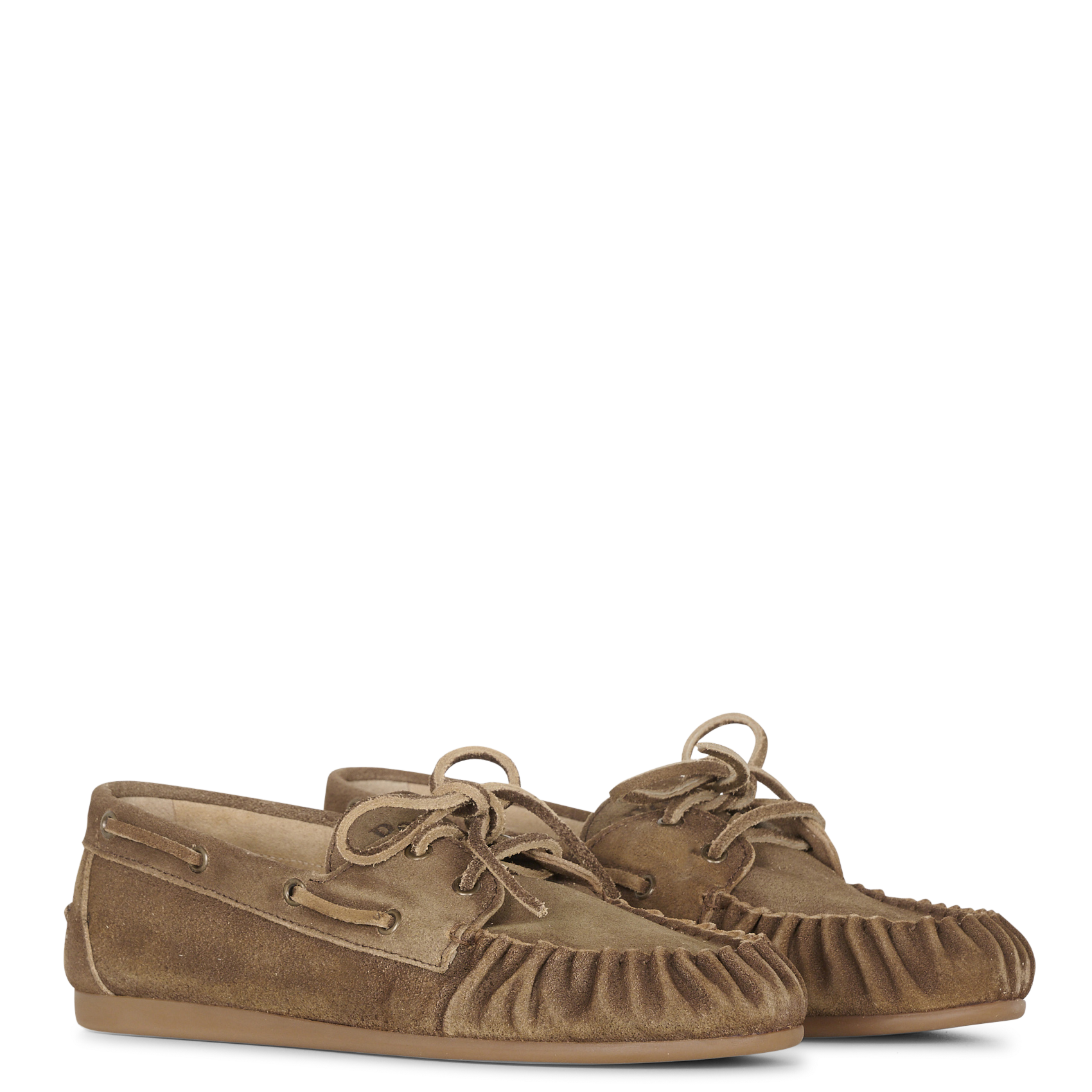 Suede leather moccasins POSA Brown