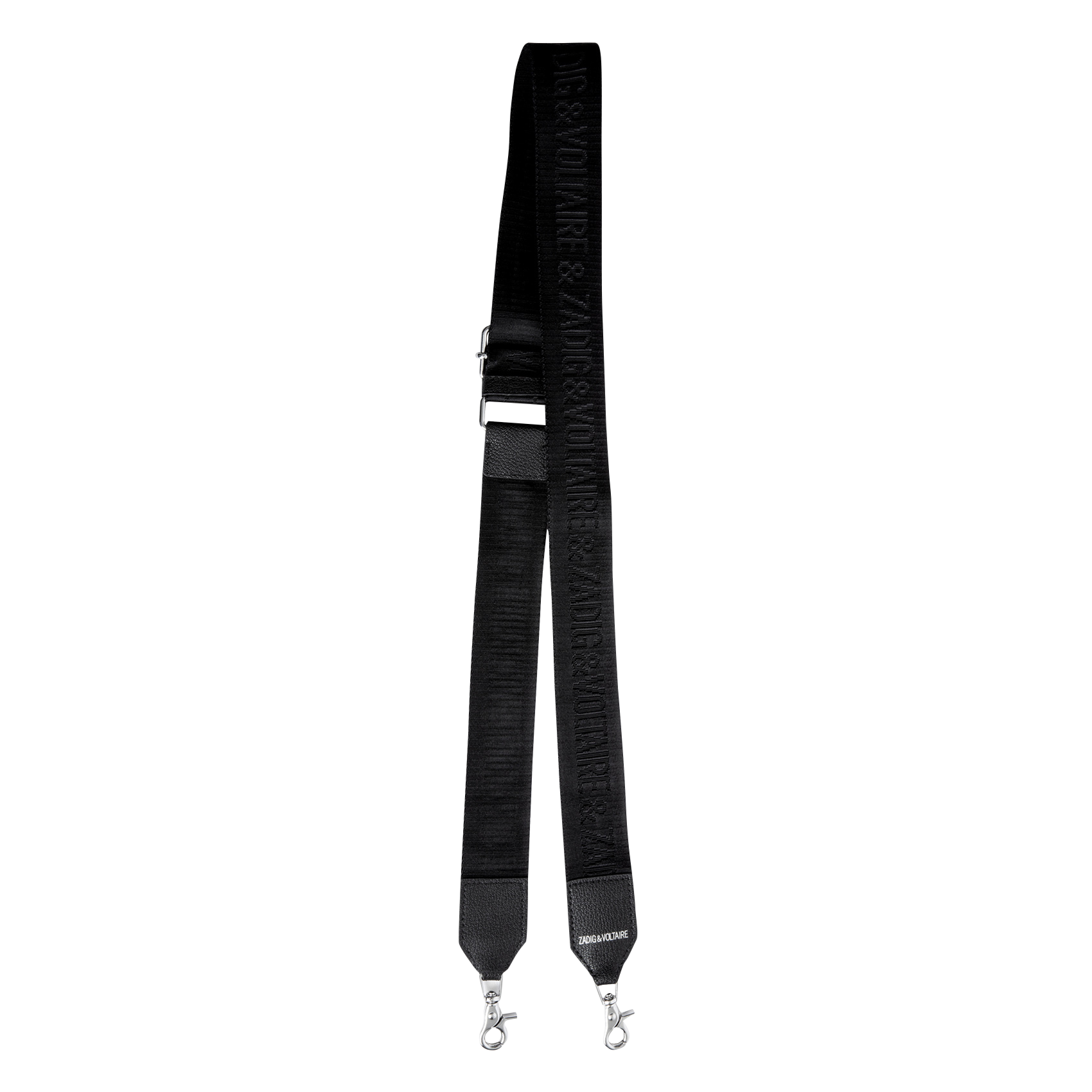 Verstellbarer Schulterriemen aus Leder ZADIG&VOLTAIRE Schwarz