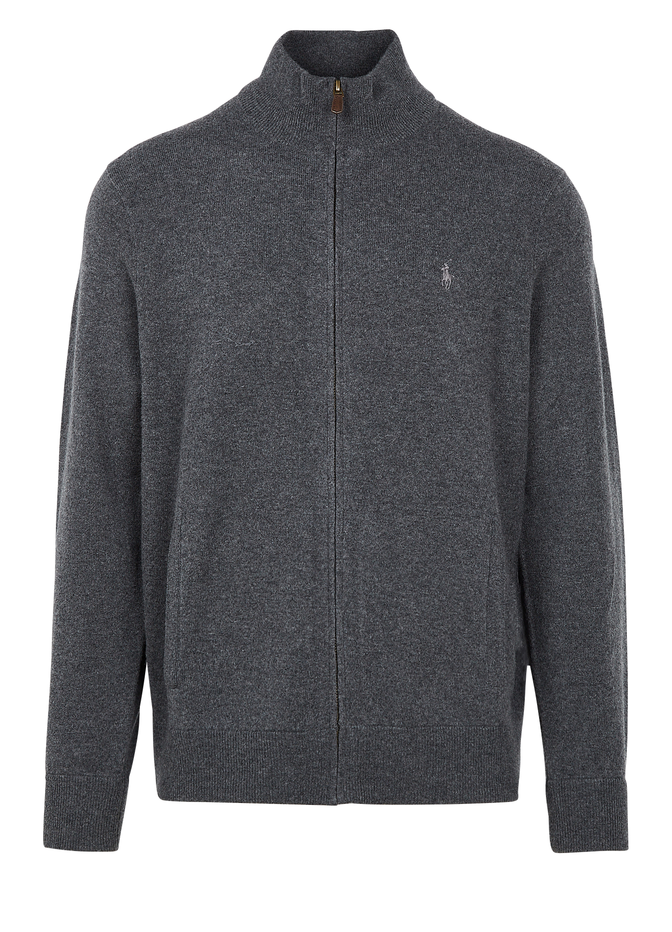 Bestickte Wollmix-Strickjacke mit Stehkragen, Regular Fit POLO RALPH LAUREN