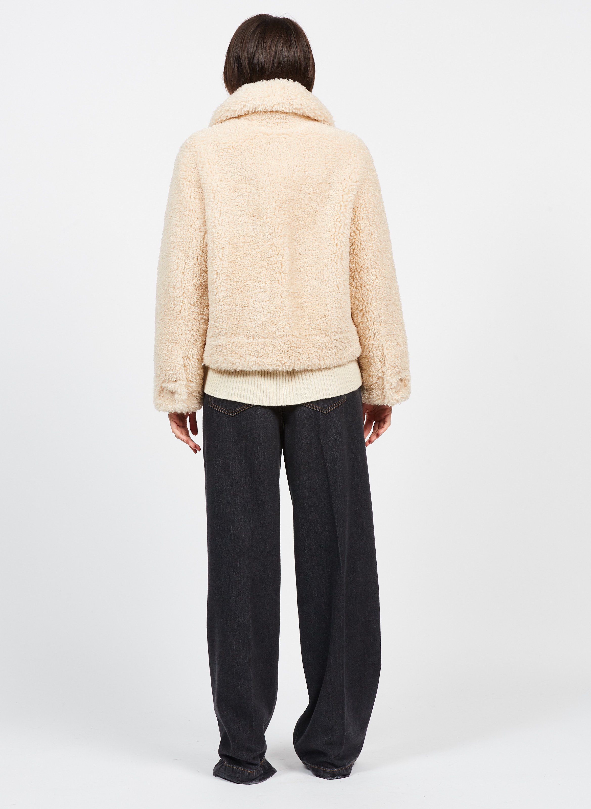 Chaqueta Corta De Borreguito Sand Stand Studio Mujer Place des