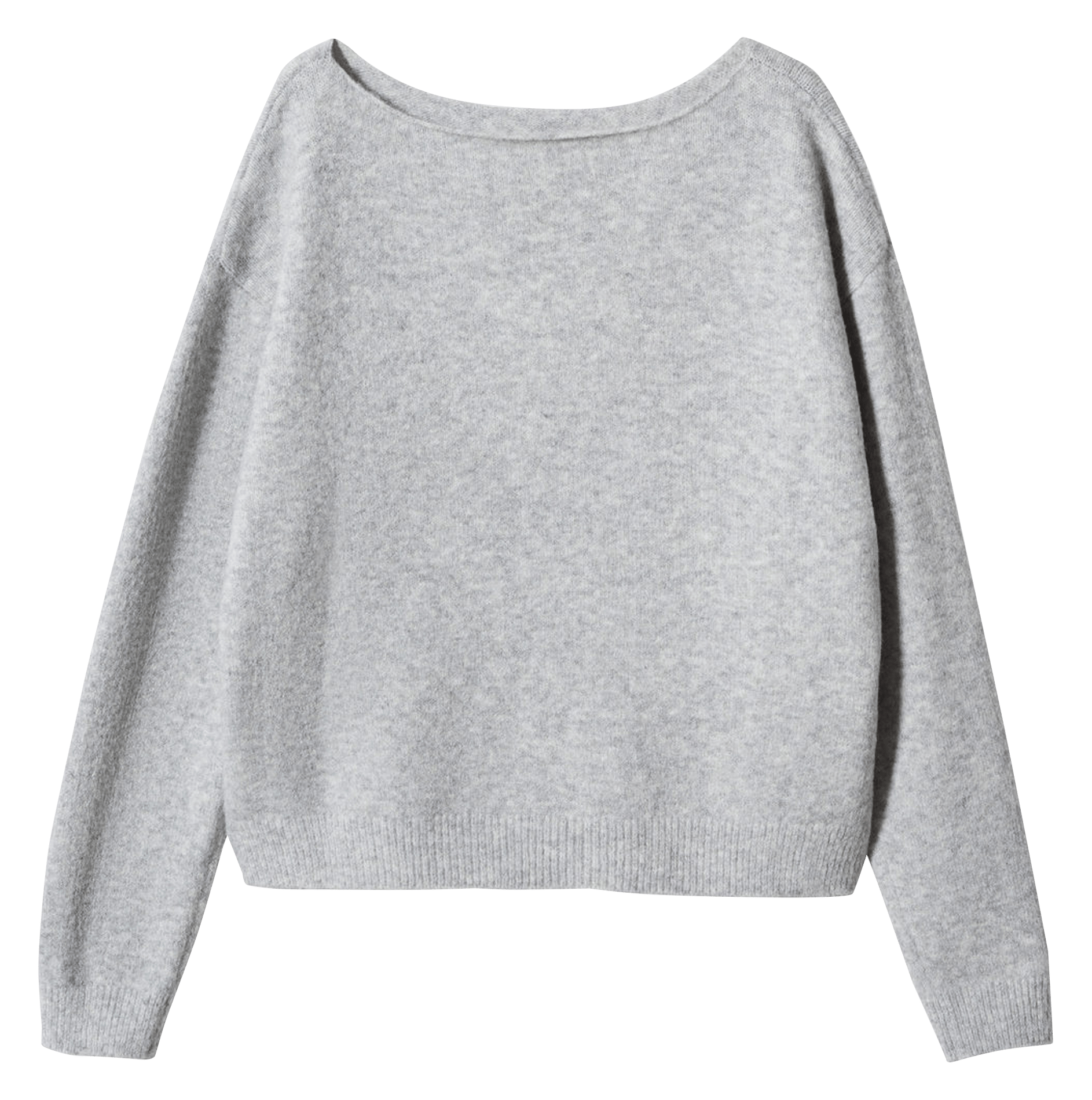 Straight-cut Boat-neck Sweater Gris Pastel Mango - Women | Place des  Tendances